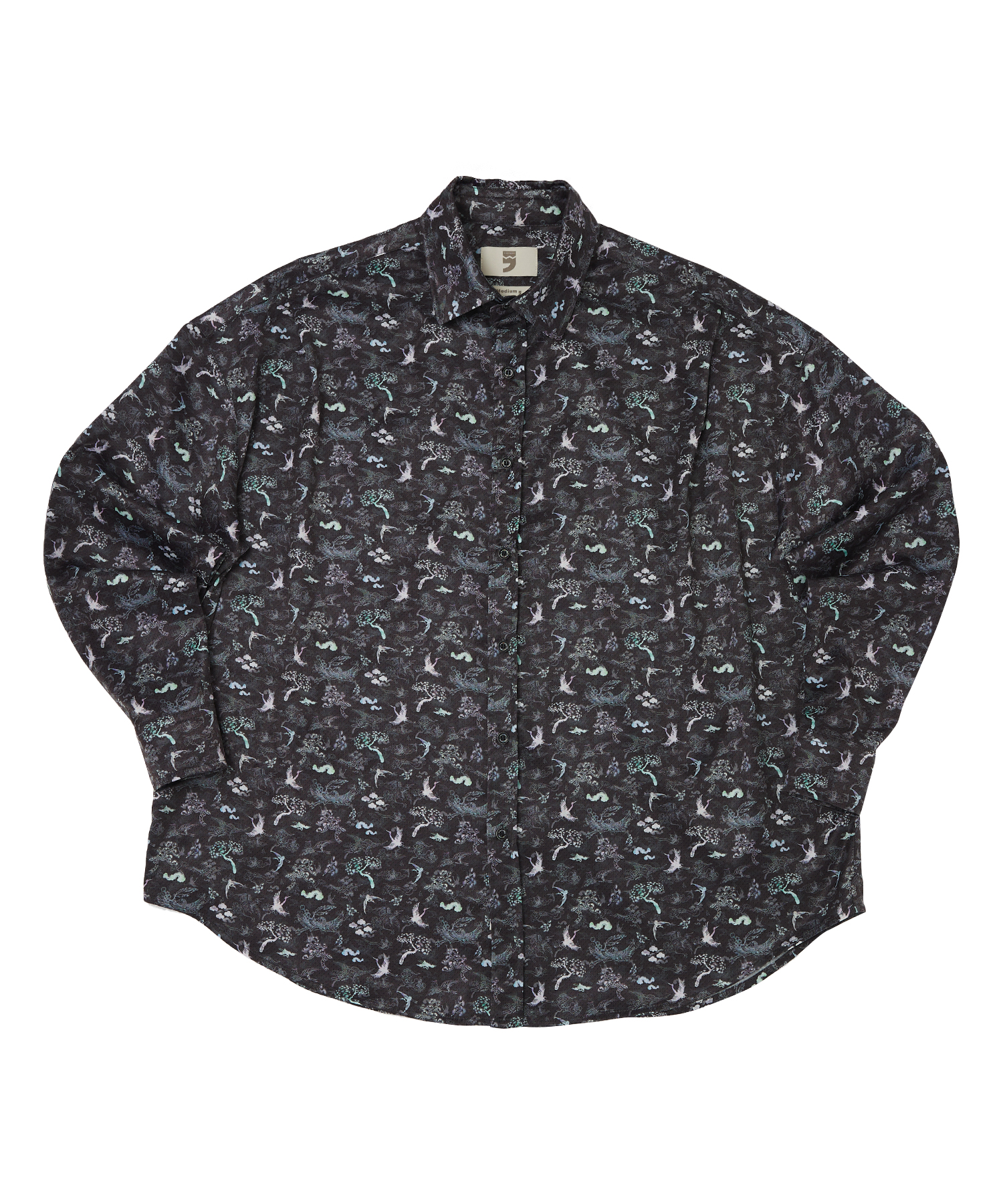NACRE K-ART PLEATS-SHIRT (Black)