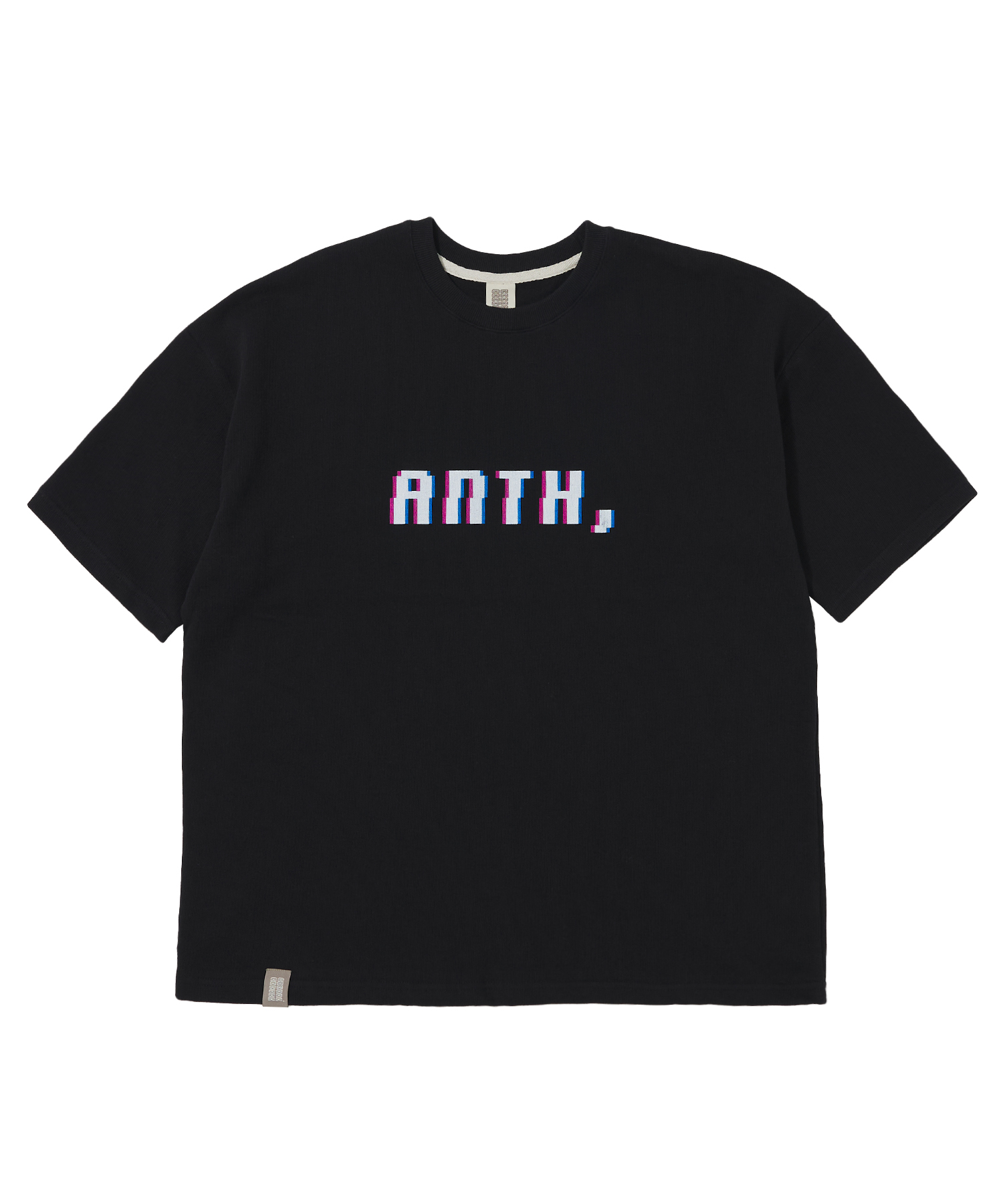 PIXEL PIN-KNIT 1/2 BOX TEE (Black)