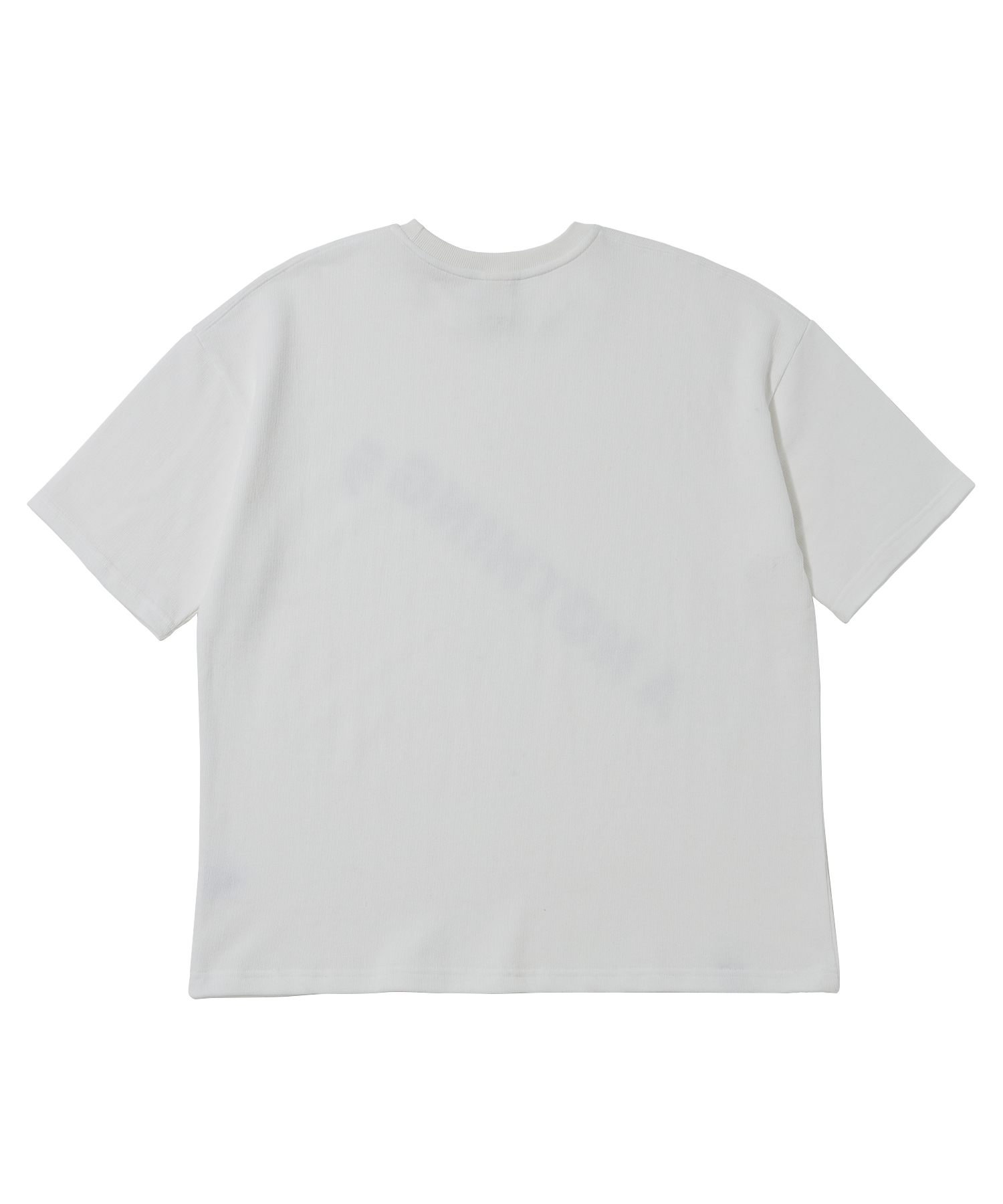 DIAGONAL PIN-KNIT 1/2 BOX TEE (Off-White)