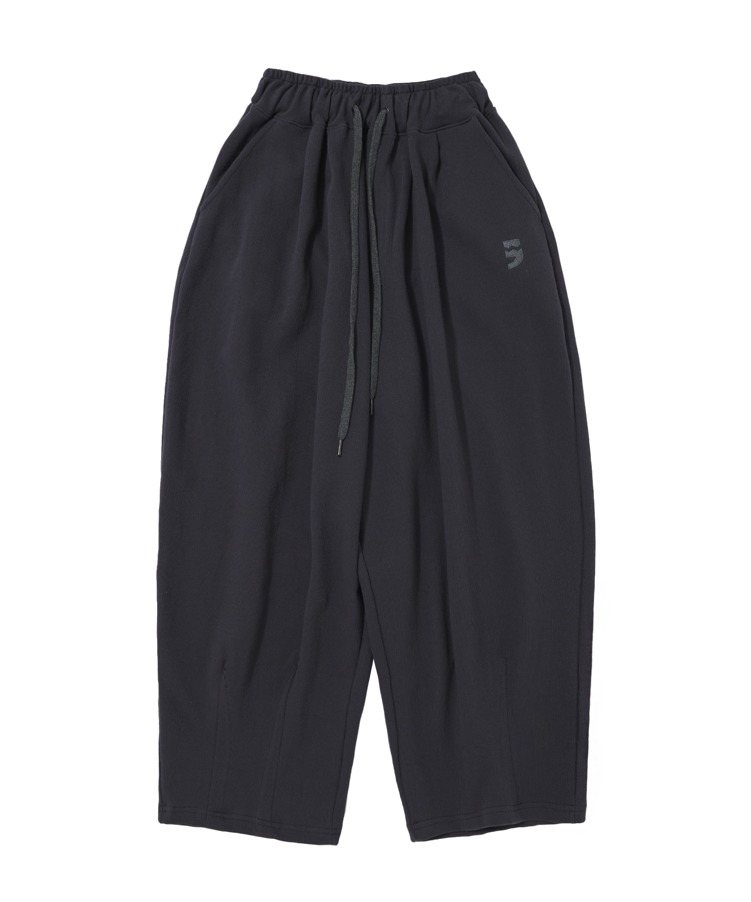 PIN-KNIT BALLOON PANTS (Charcoal)