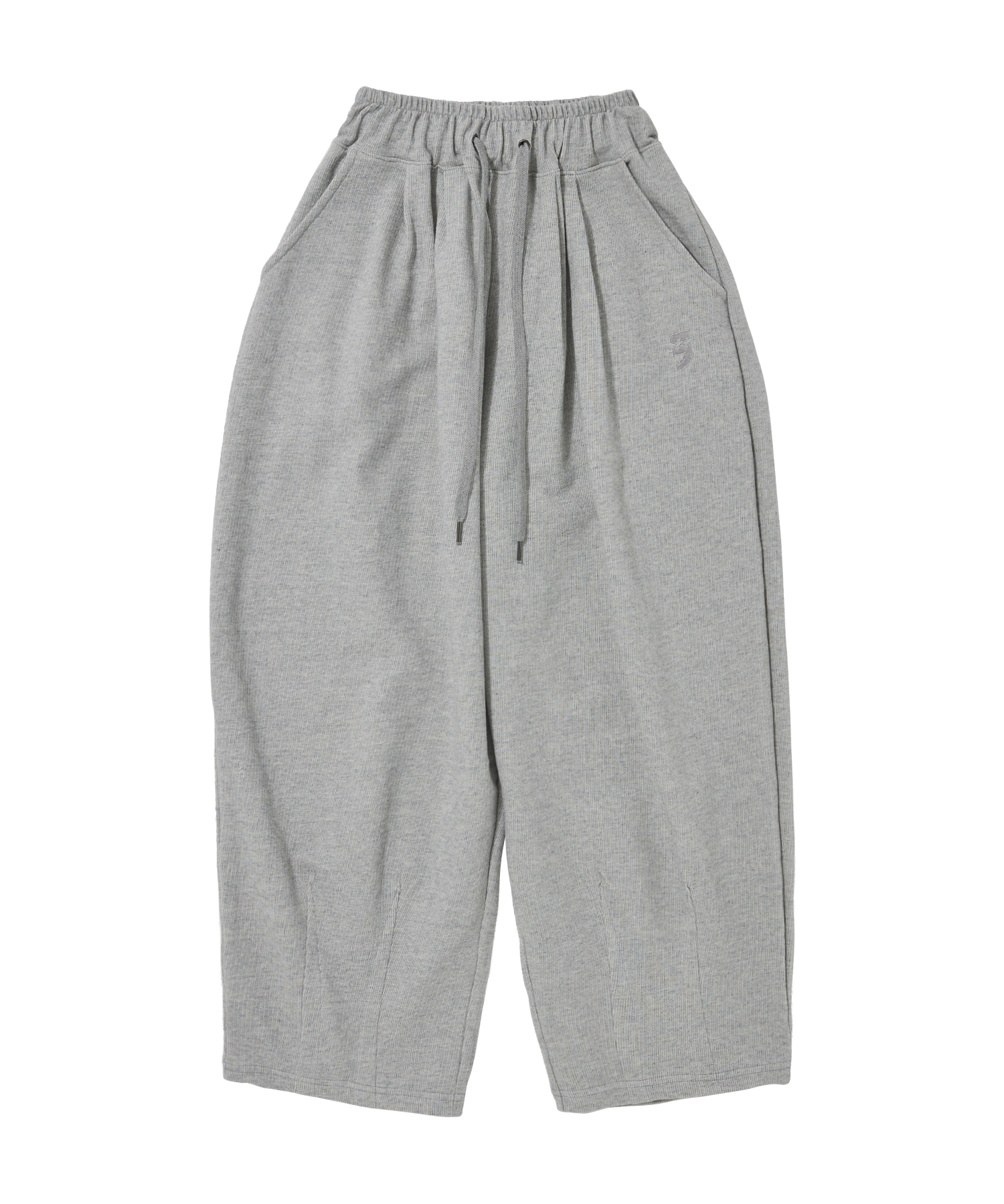 PIN-KNIT BALLOON PANTS (Gray)