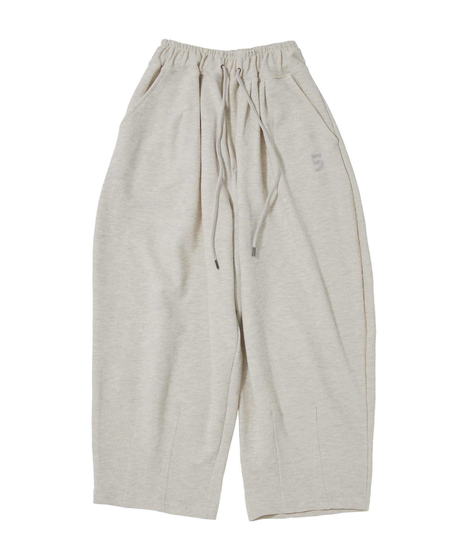 PIN-KNIT BALLOON PANTS (Oatmeal)