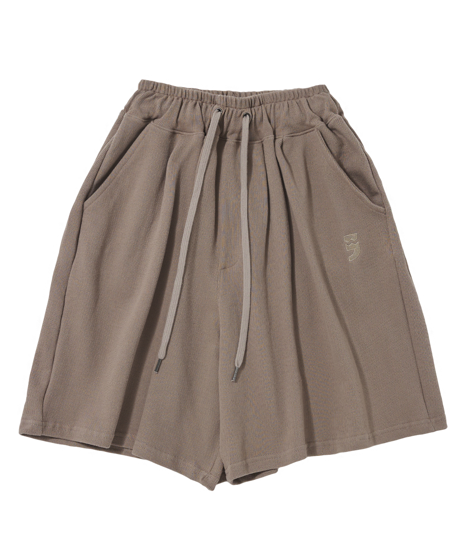 PIN-KNIT WIDE 1/2 PANTS (Beige)