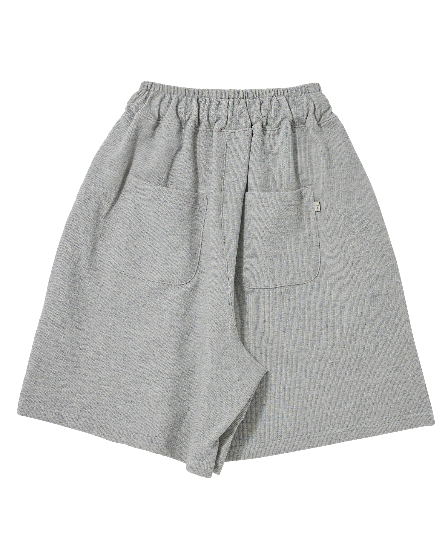PIN-KNIT WIDE 1/2 PANTS (Gray)