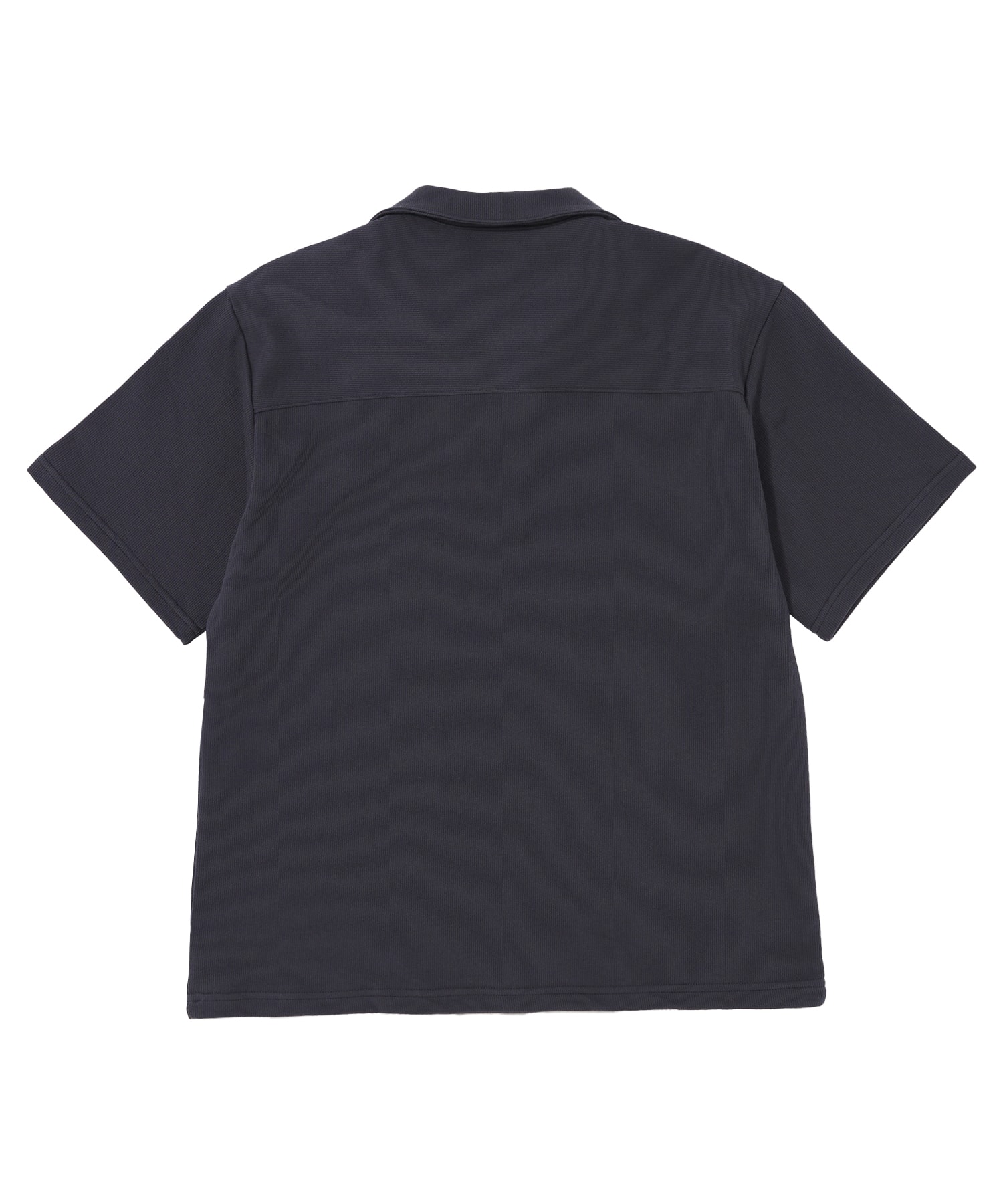 MU-WI PIN-KNIT 1/2 COLLAR-TEE (Charcoal)
