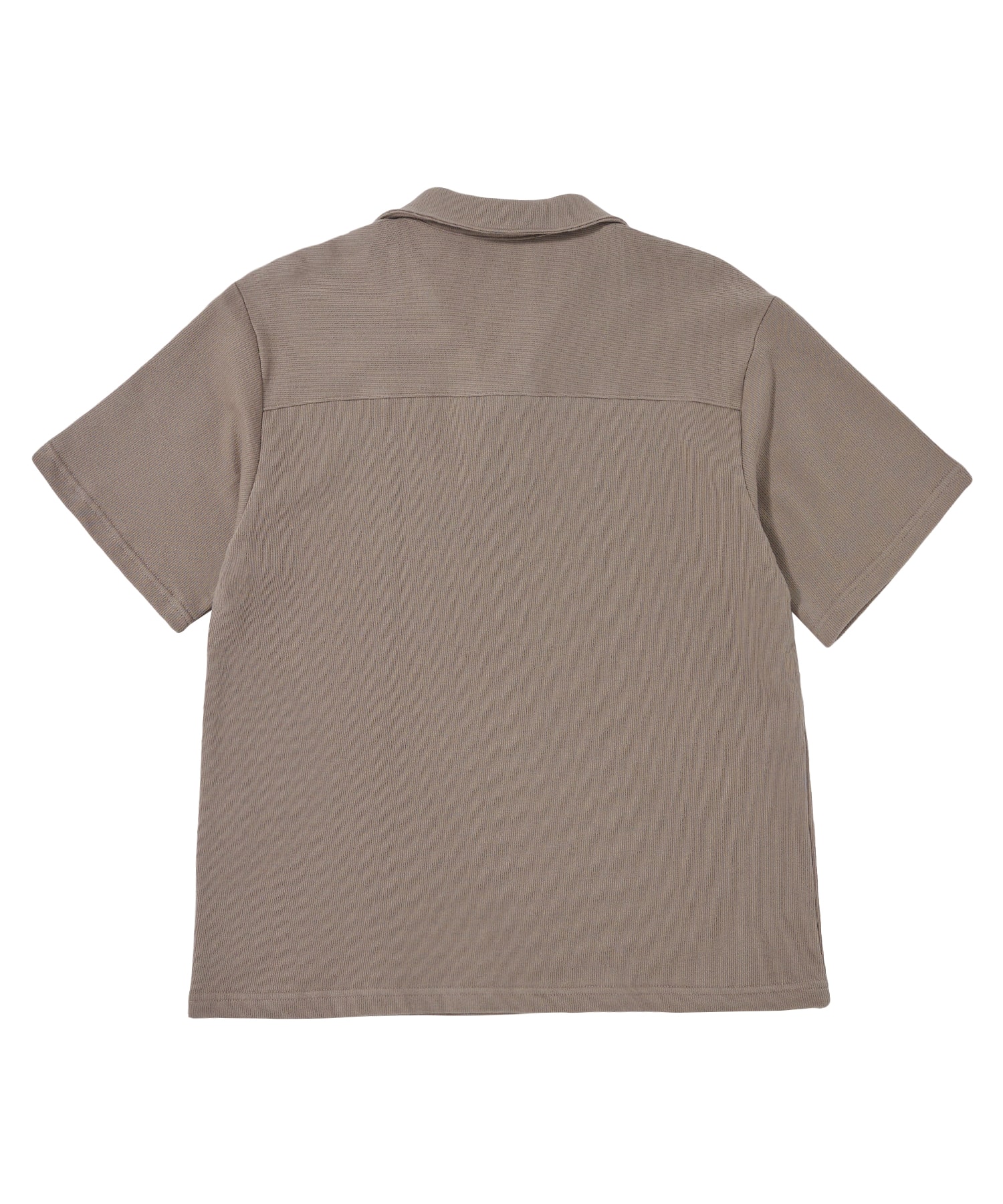 MU-WI PIN-KNIT 1/2 COLLAR-TEE (Beige)
