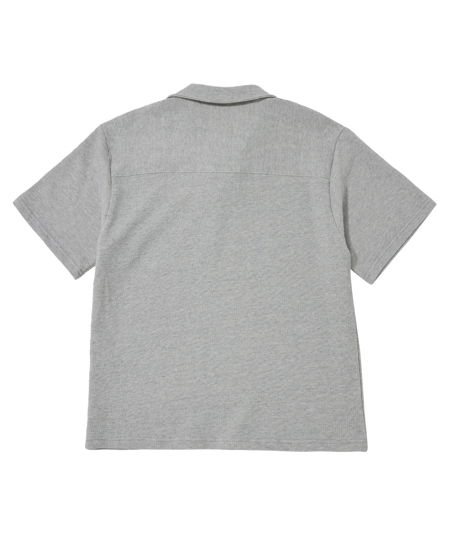 MU-WI PIN-KNIT 1/2 COLLAR-TEE (Gray)