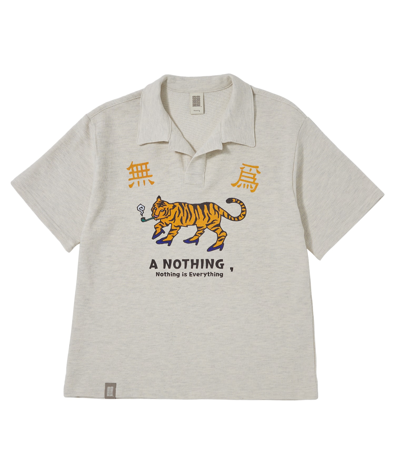 MU-WI PIN-KNIT 1/2 COLLAR-TEE (Oatmeal)