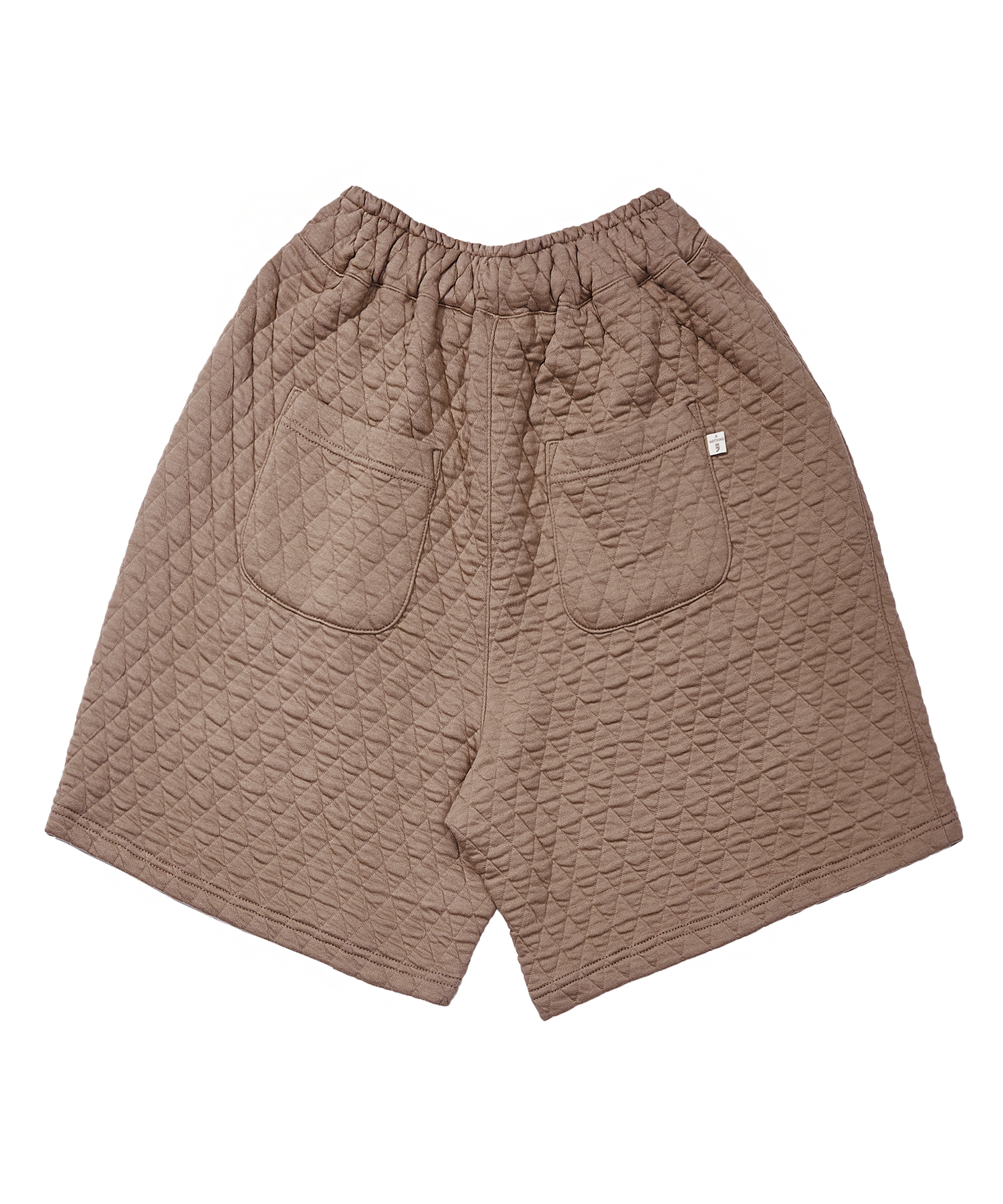 VINTAGE DIA-QUILTING WIDE 1/2 PANTS (Beige)