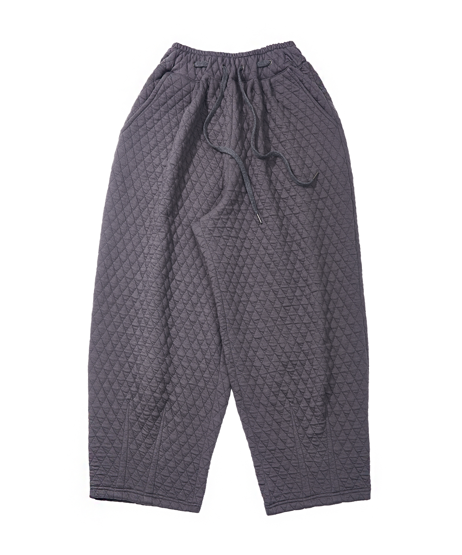 VINTAGE DIA-QUILTING BALLOON PANTS (Charcoal)