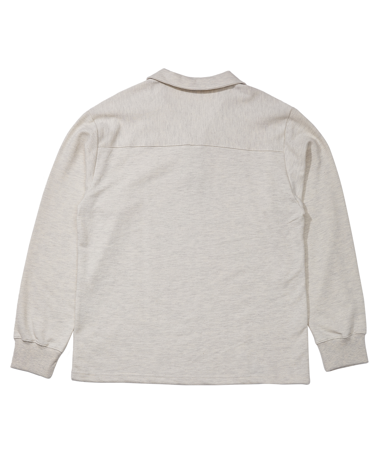 MU-WI PIN-KNIT COLLAR-TEE (Oatmeal)