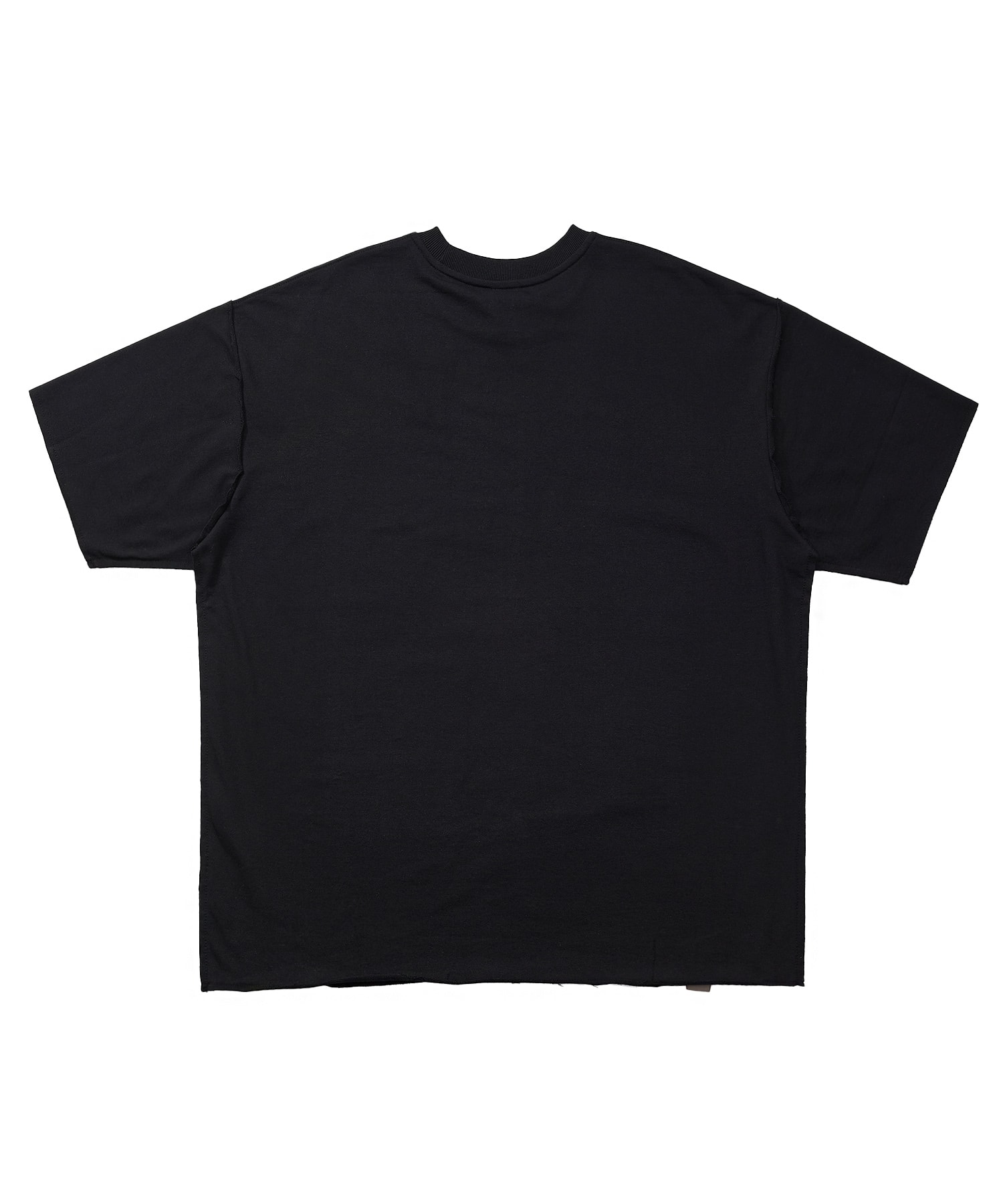 PAISLEY PRT. CUT-OUT 1/2 TEE (Black)