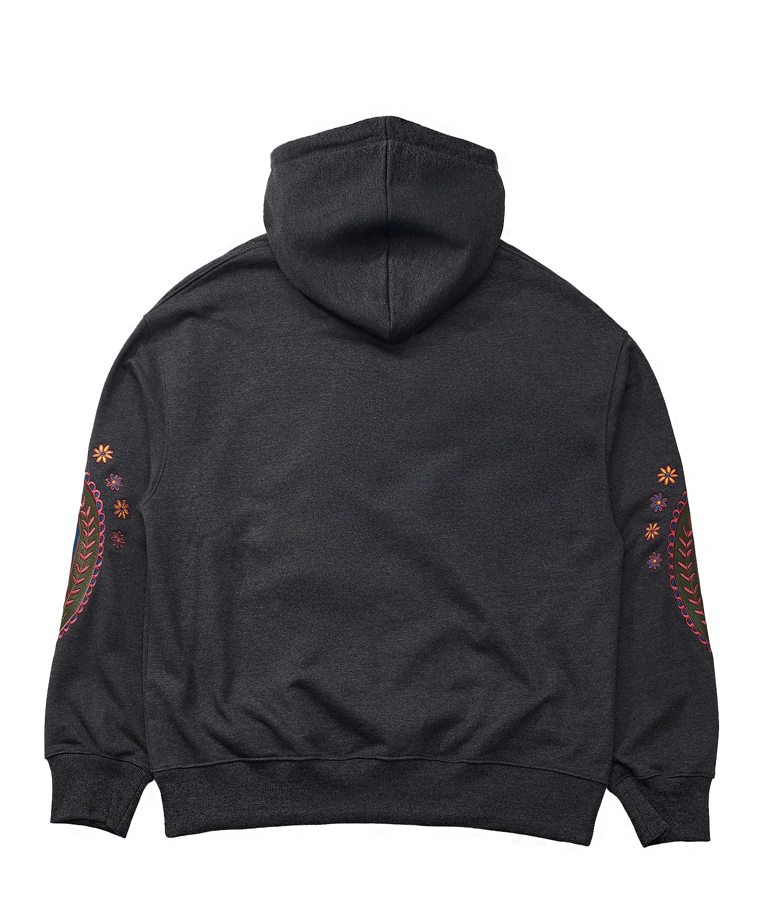 PAISLEY EMB. H-T HOODY (Charcoal)