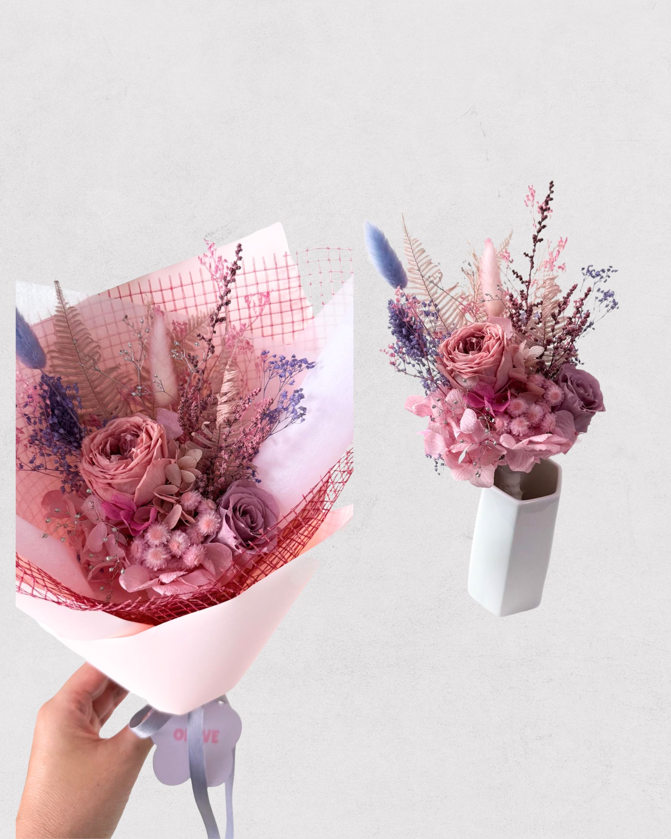 Grayish pink