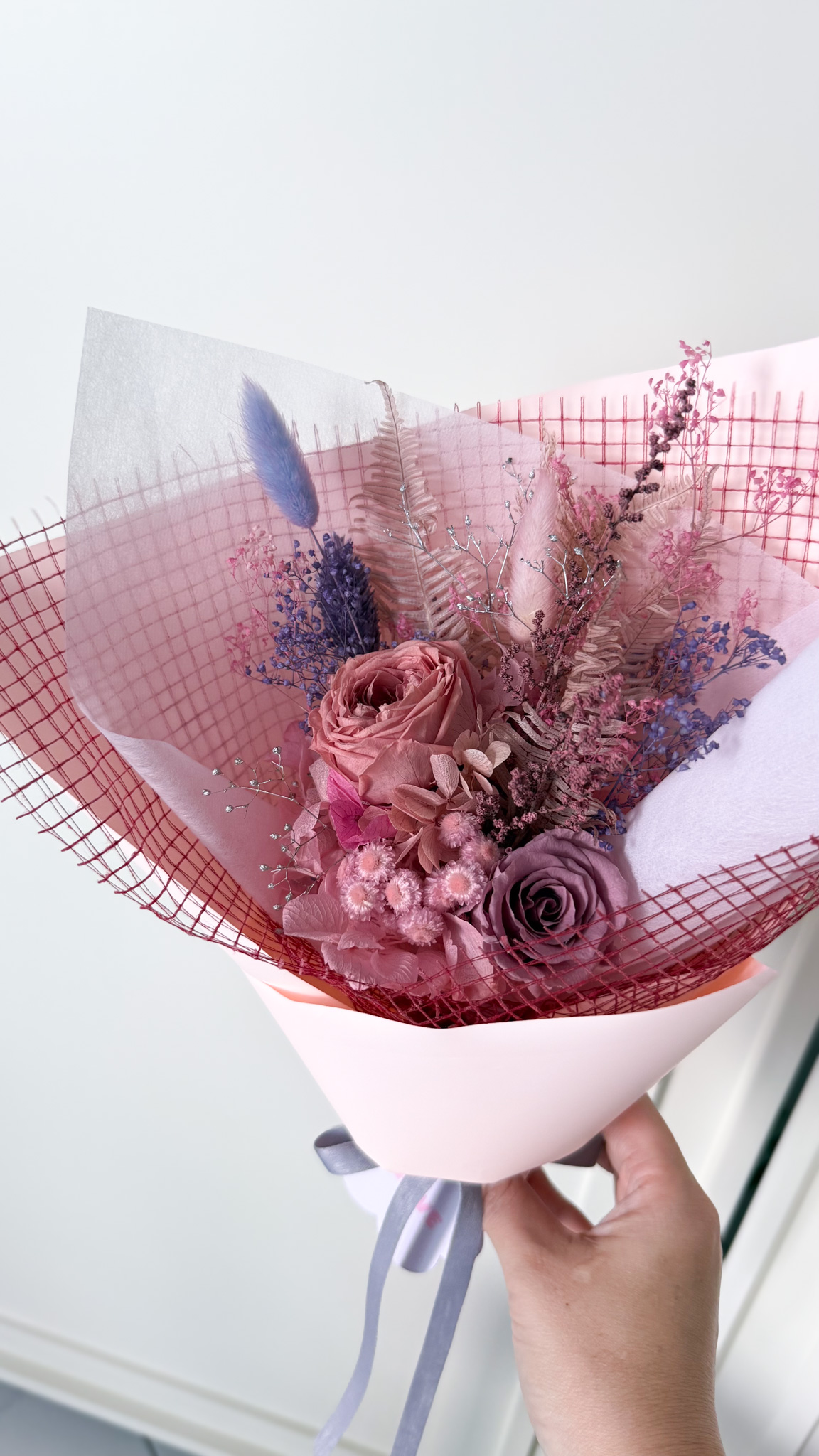Grayish pink