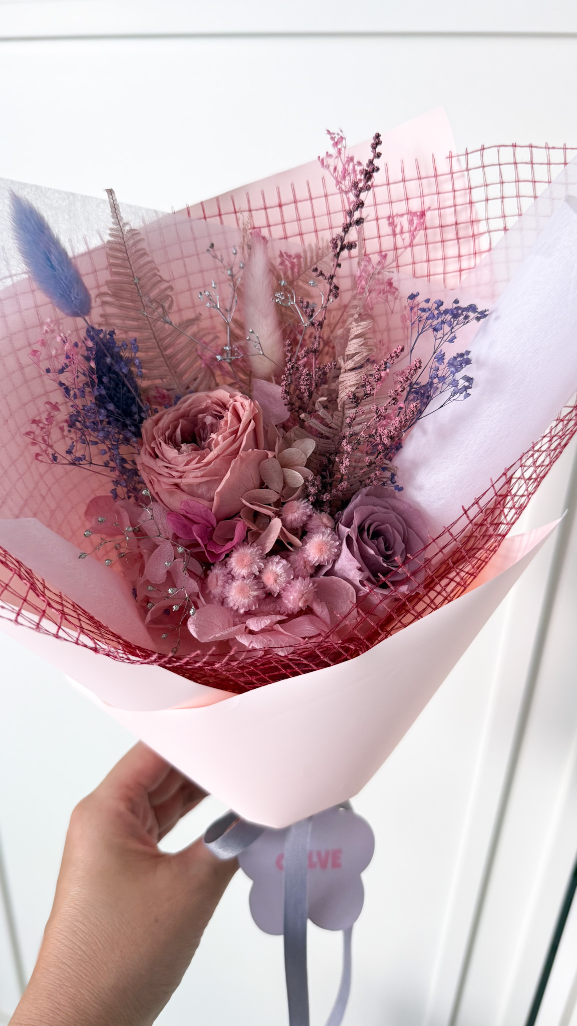 Grayish pink