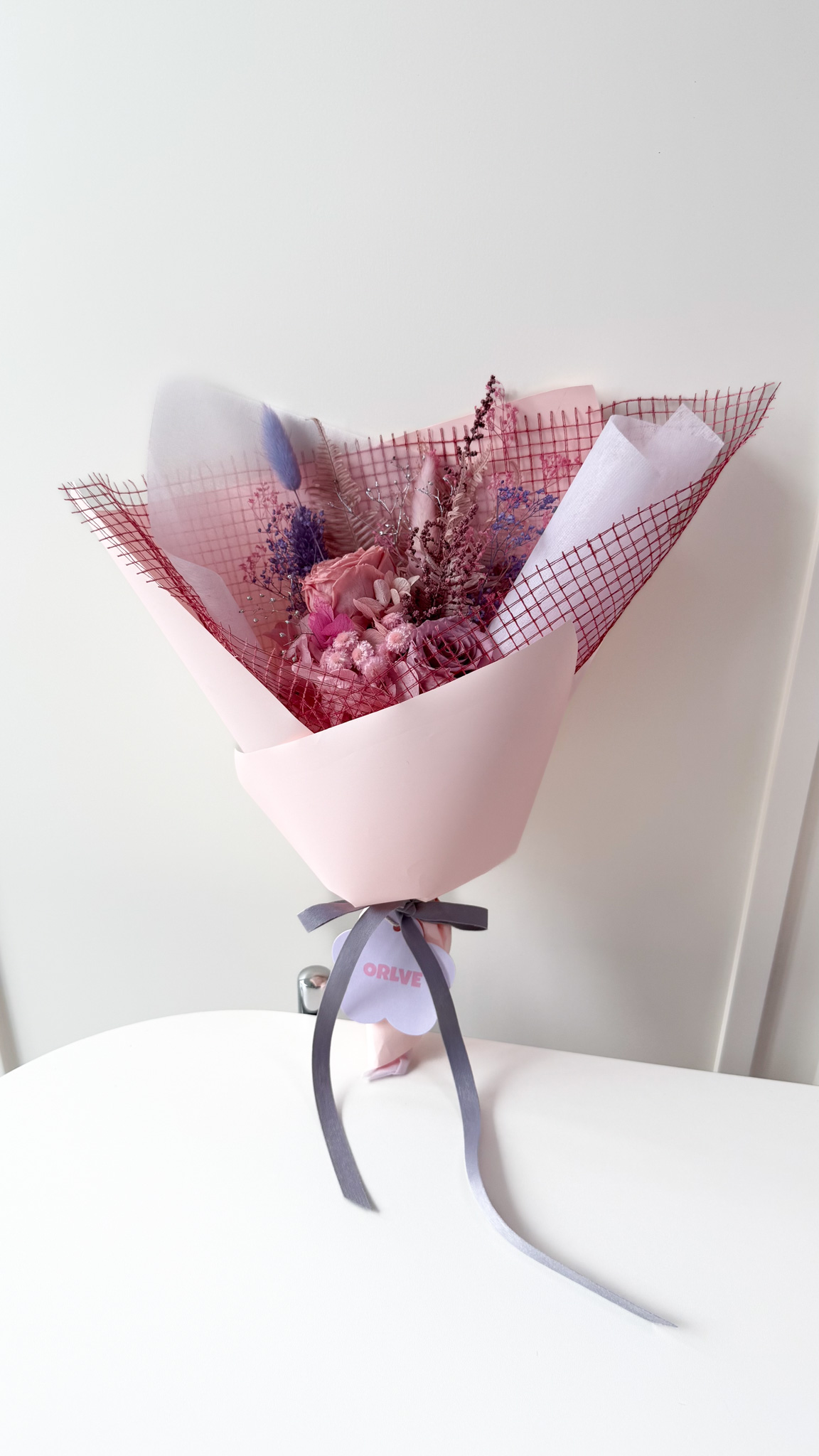 Grayish pink