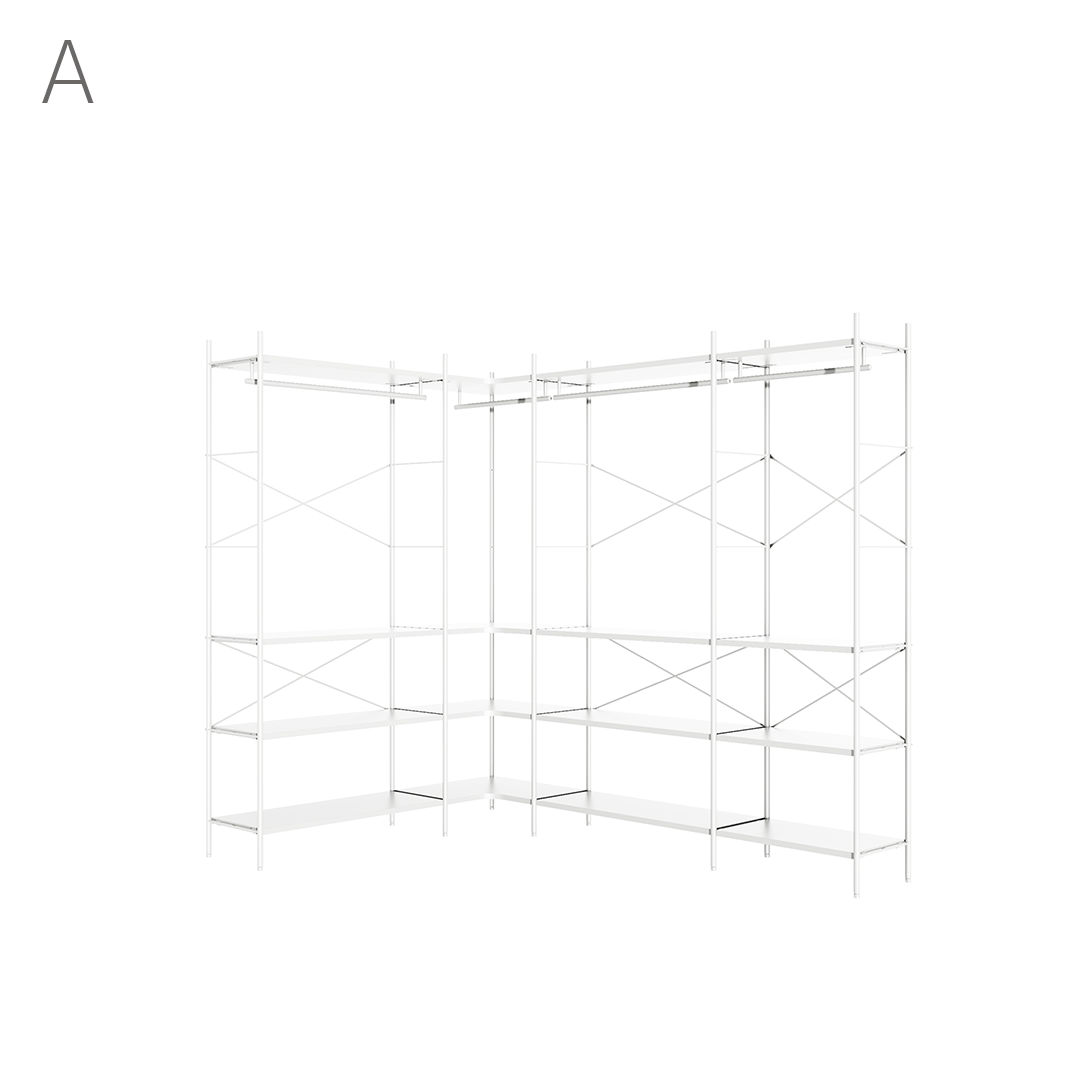Join system dressroom corner SET_218X157CM (9 Types)