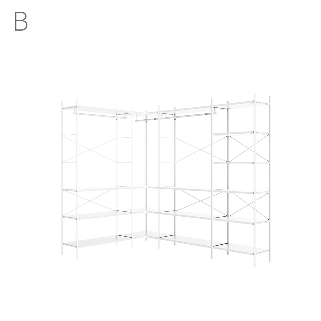Join system dressroom corner SET_218X157CM (9 Types)