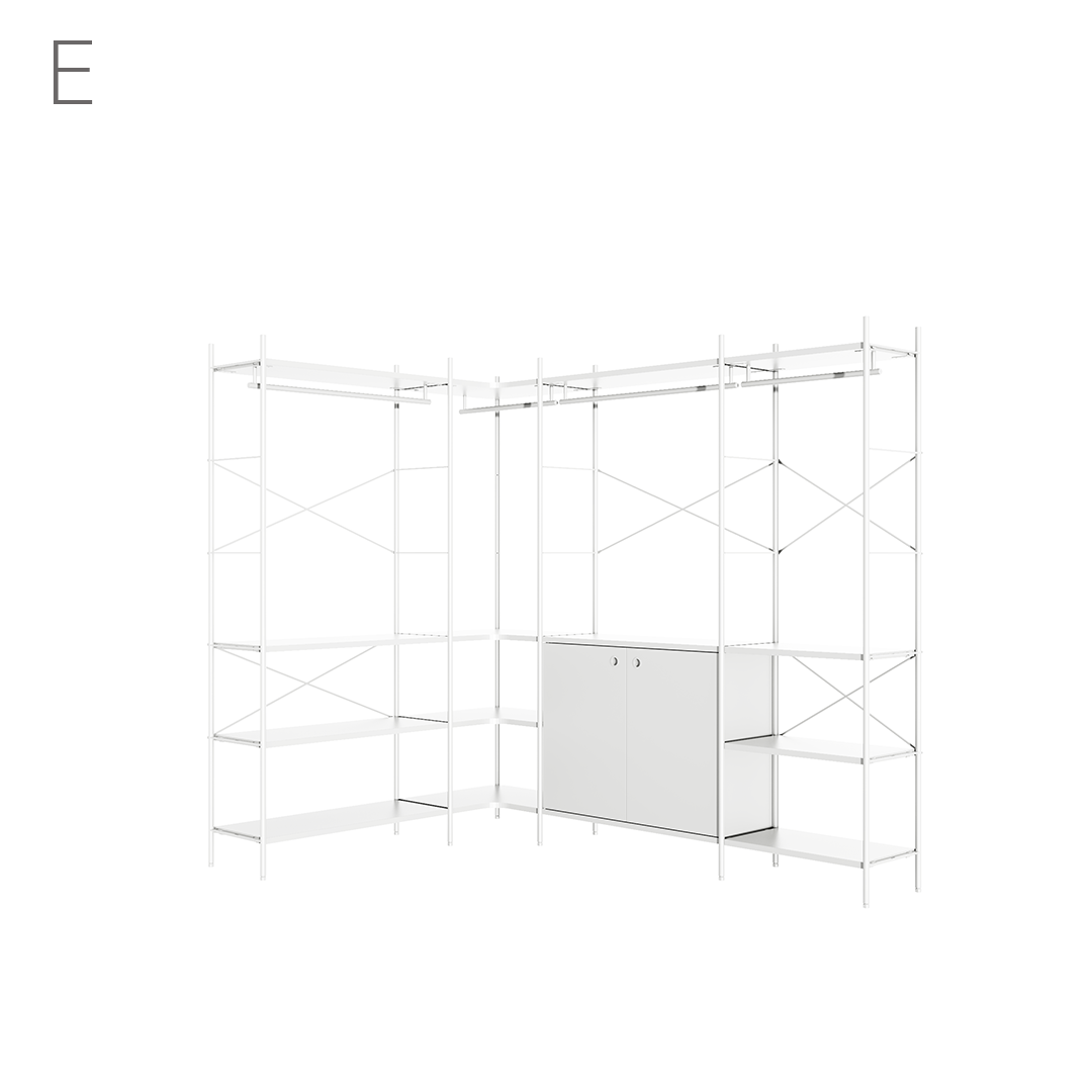 Join system dressroom corner SET_218X157CM (9 Types)