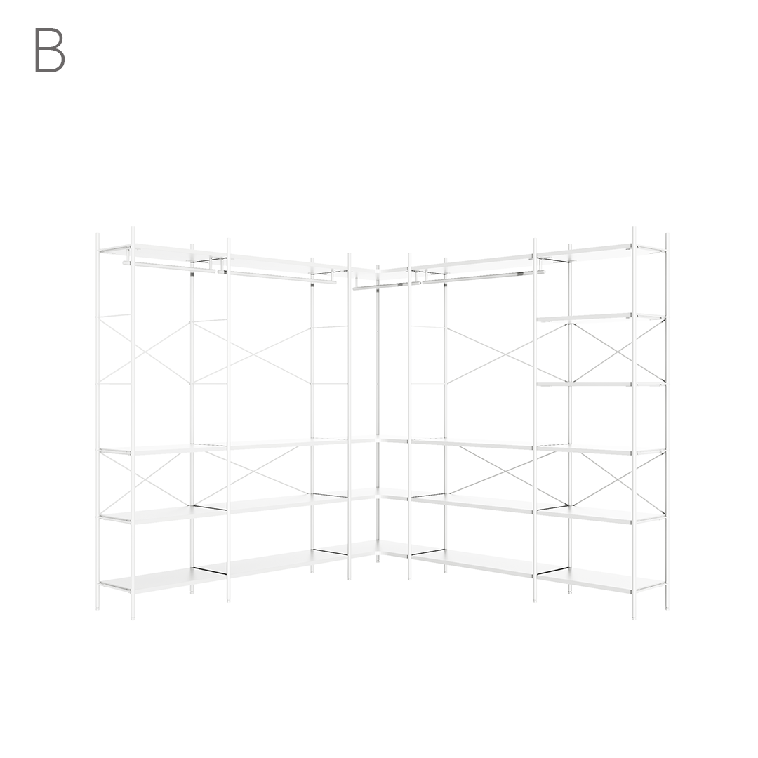 Join system dressroom corner SET_218X218CM (9 Types)
