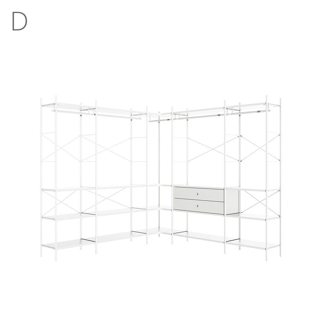 Join system dressroom corner SET_218X218CM (9 Types)