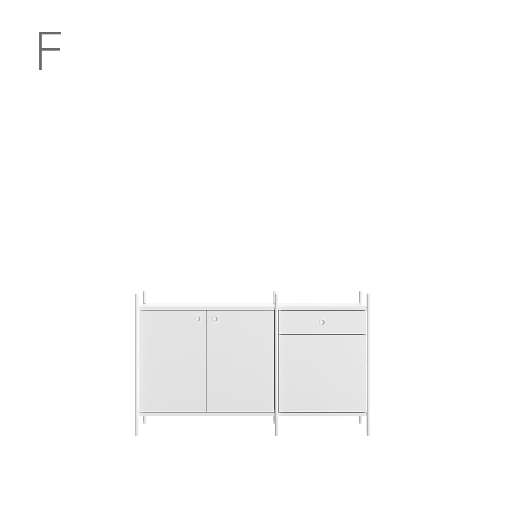 Join system 3 Layers Shelf SET(158CM)_9 Types