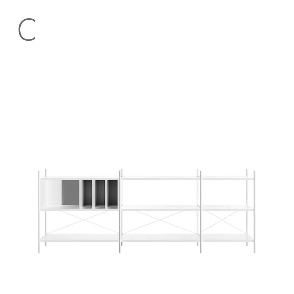 Join system 3 Layers Shelf SET(251CM)_17 Types