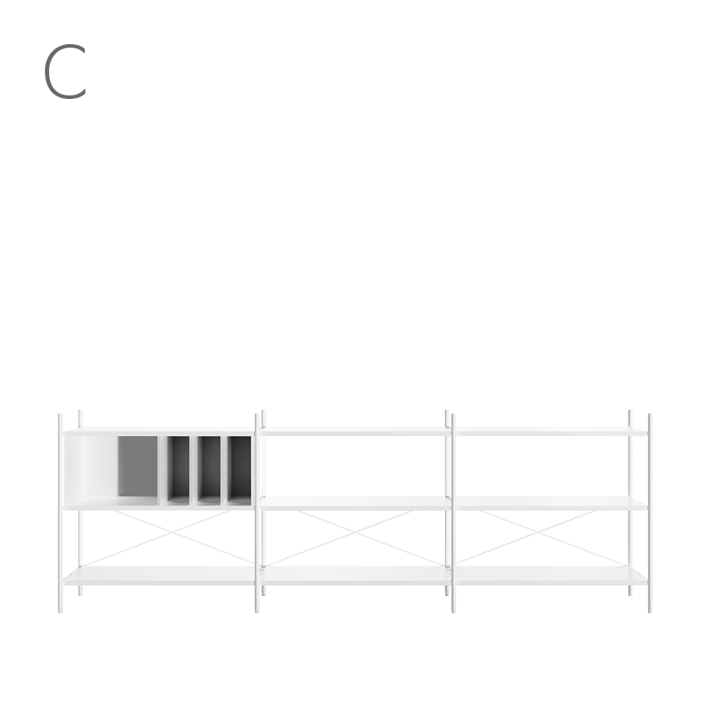 Join system 3 Layers Shelf SET(283CM)_14 Types