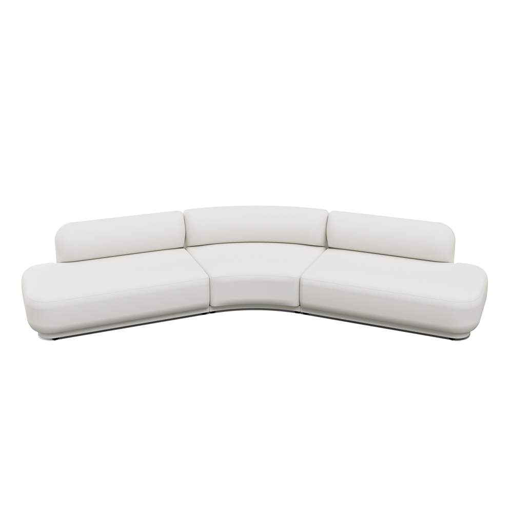 NO6. 45º Curve Double Lounge Sofa(2 Size)
