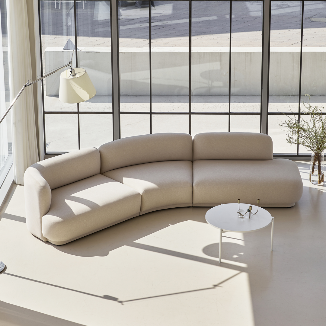 NO6. 45º Curve Lounge Sofa(3 Size)