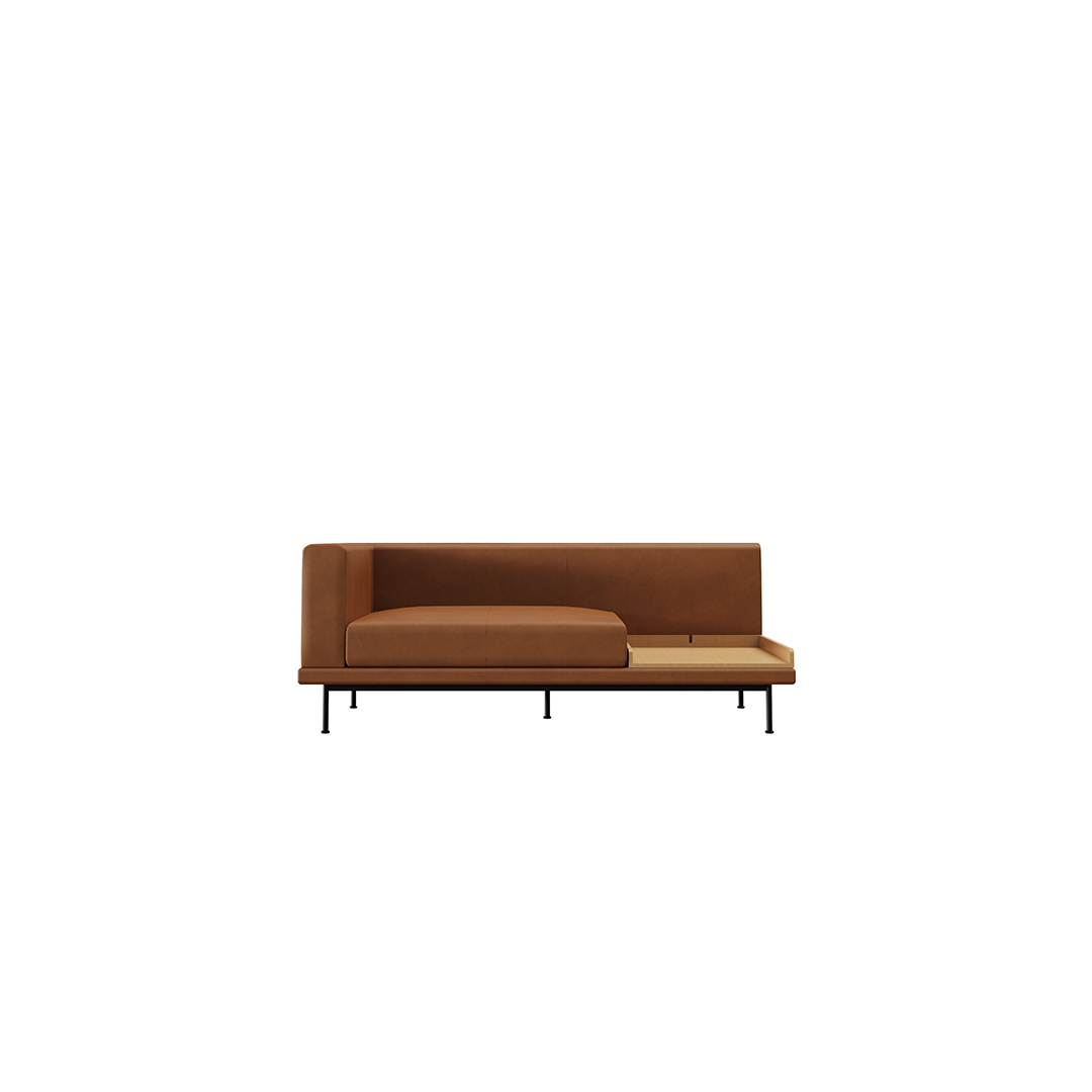 NO9. Armrest Twin Leather Module (Seat/Tray)