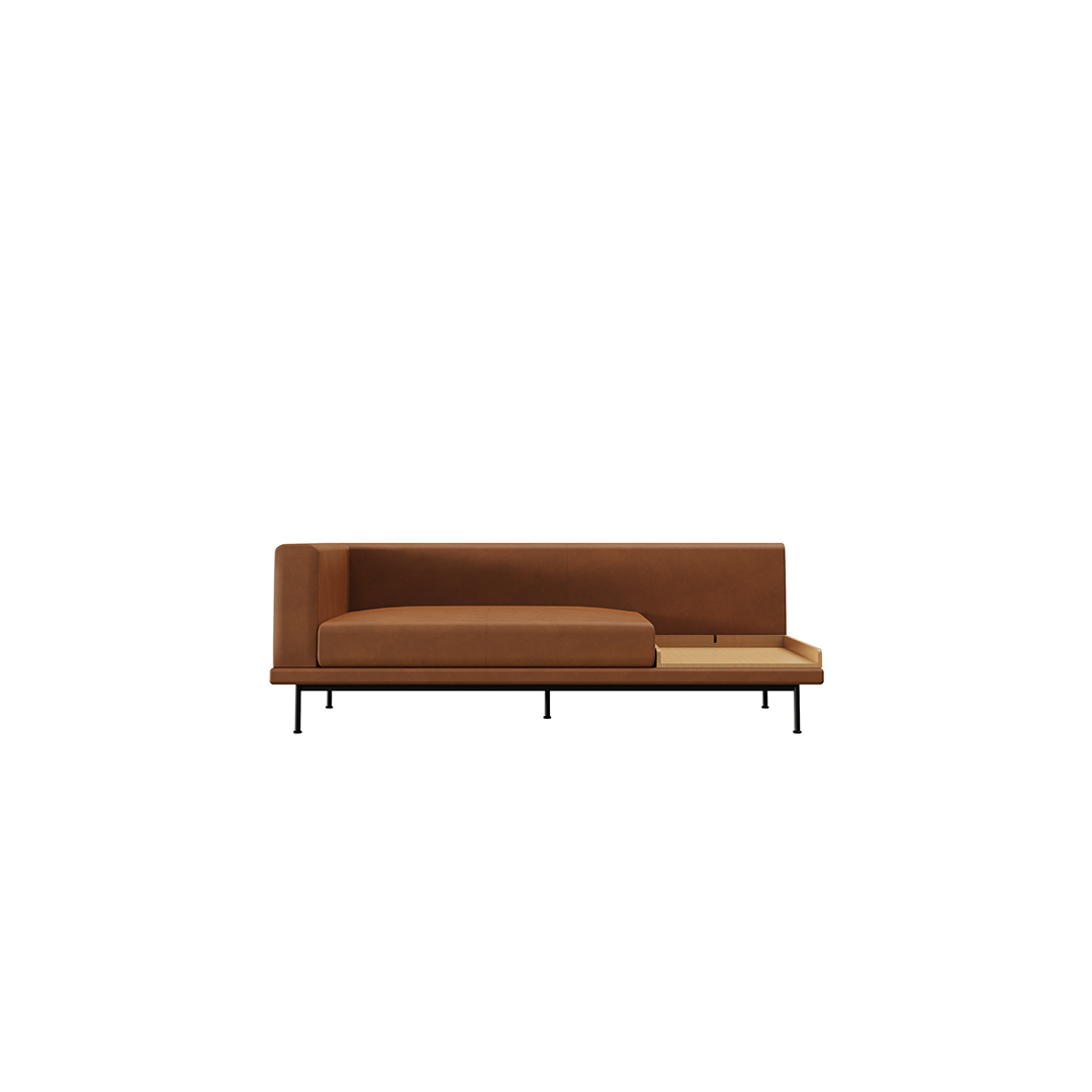 NO9. Armrest Twin Leather Module (Seat/Tray)