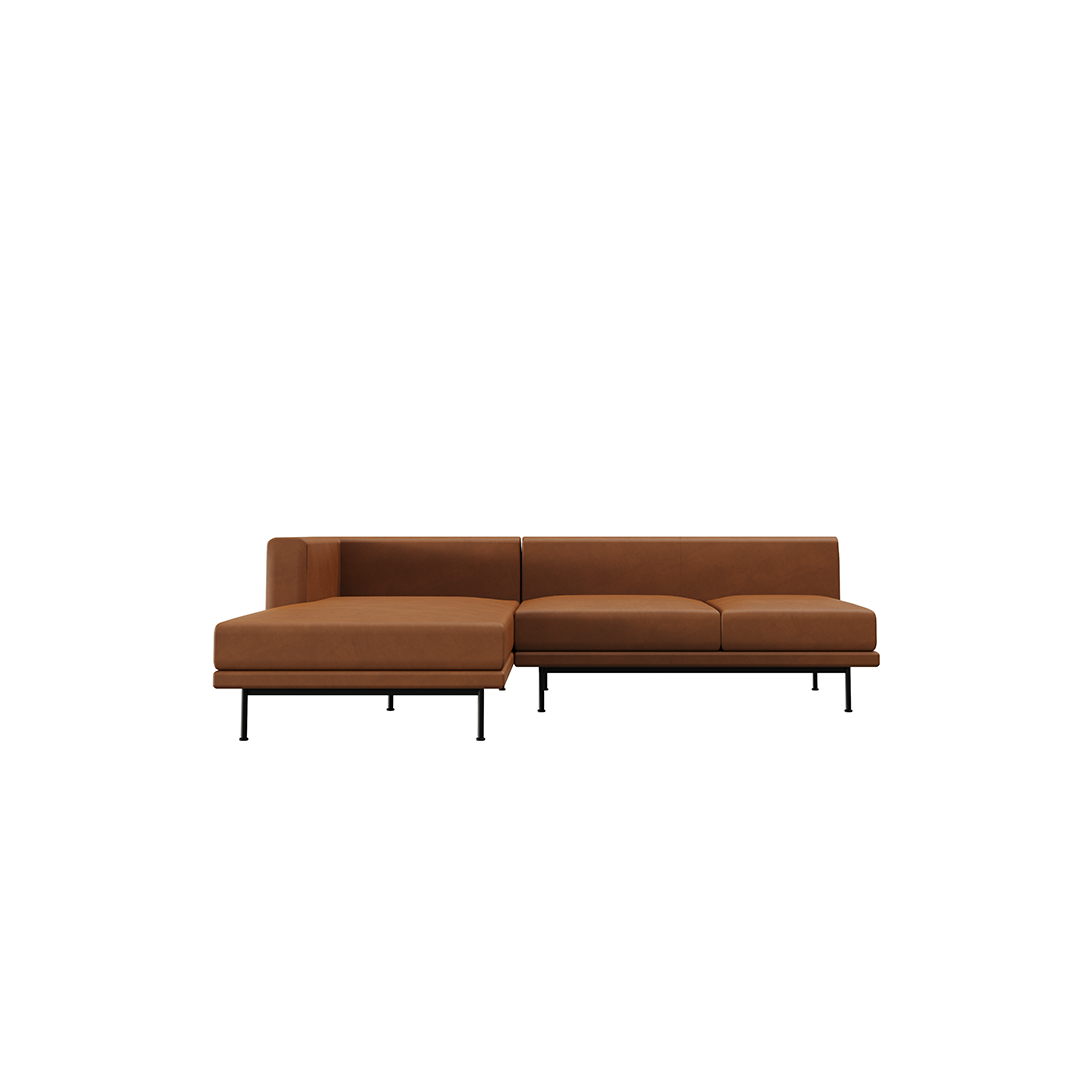 NO9. 960 Couch Leather Sofa(Armless Twin Seat/ Tray)