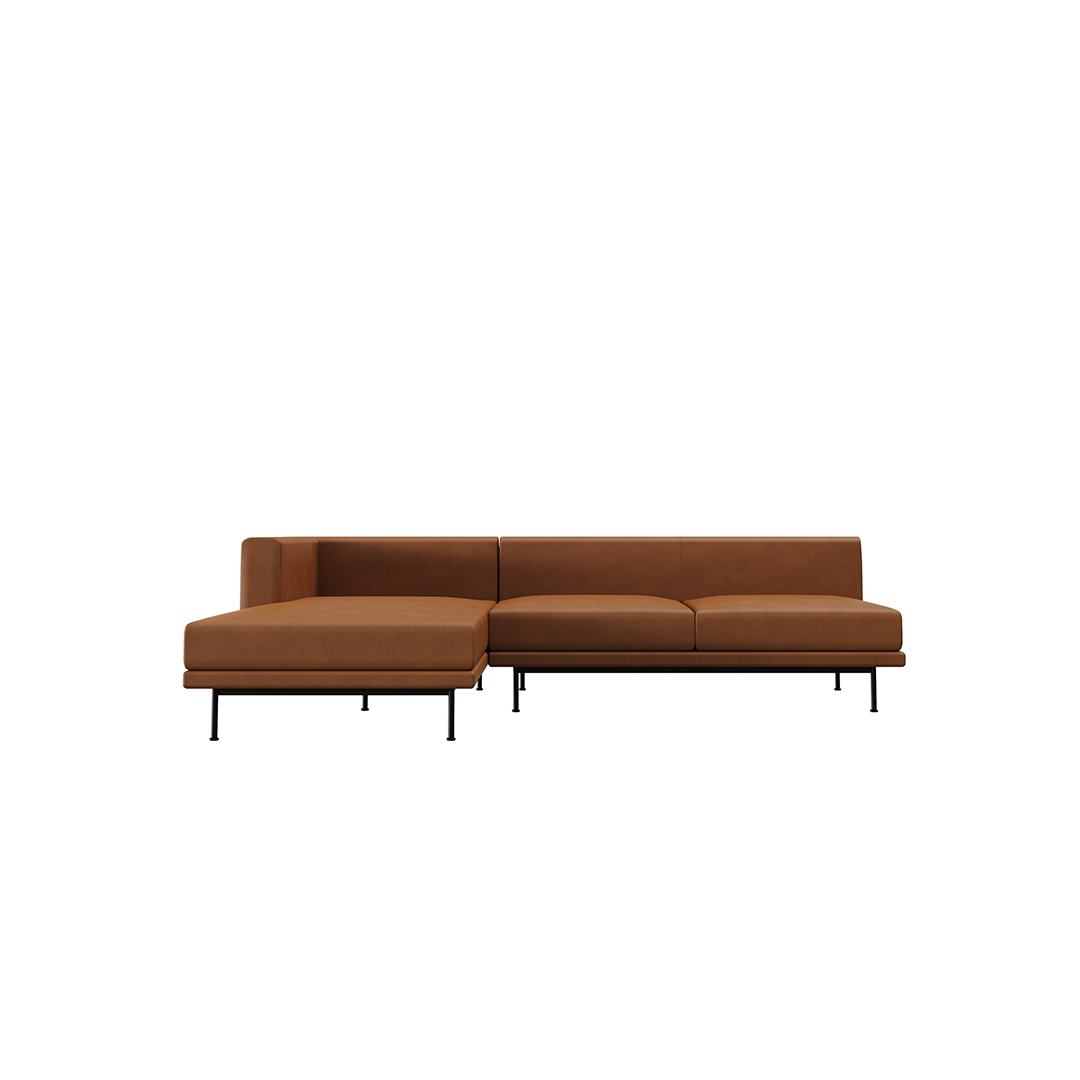 NO9. 960 Couch Leather Sofa(Armless Twin Seat/ Tray)