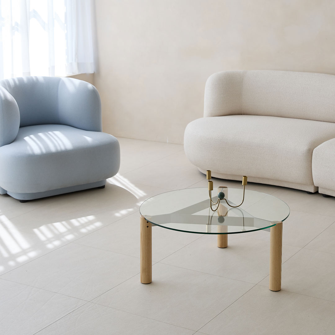 Join Glass Sofa Table_Circle