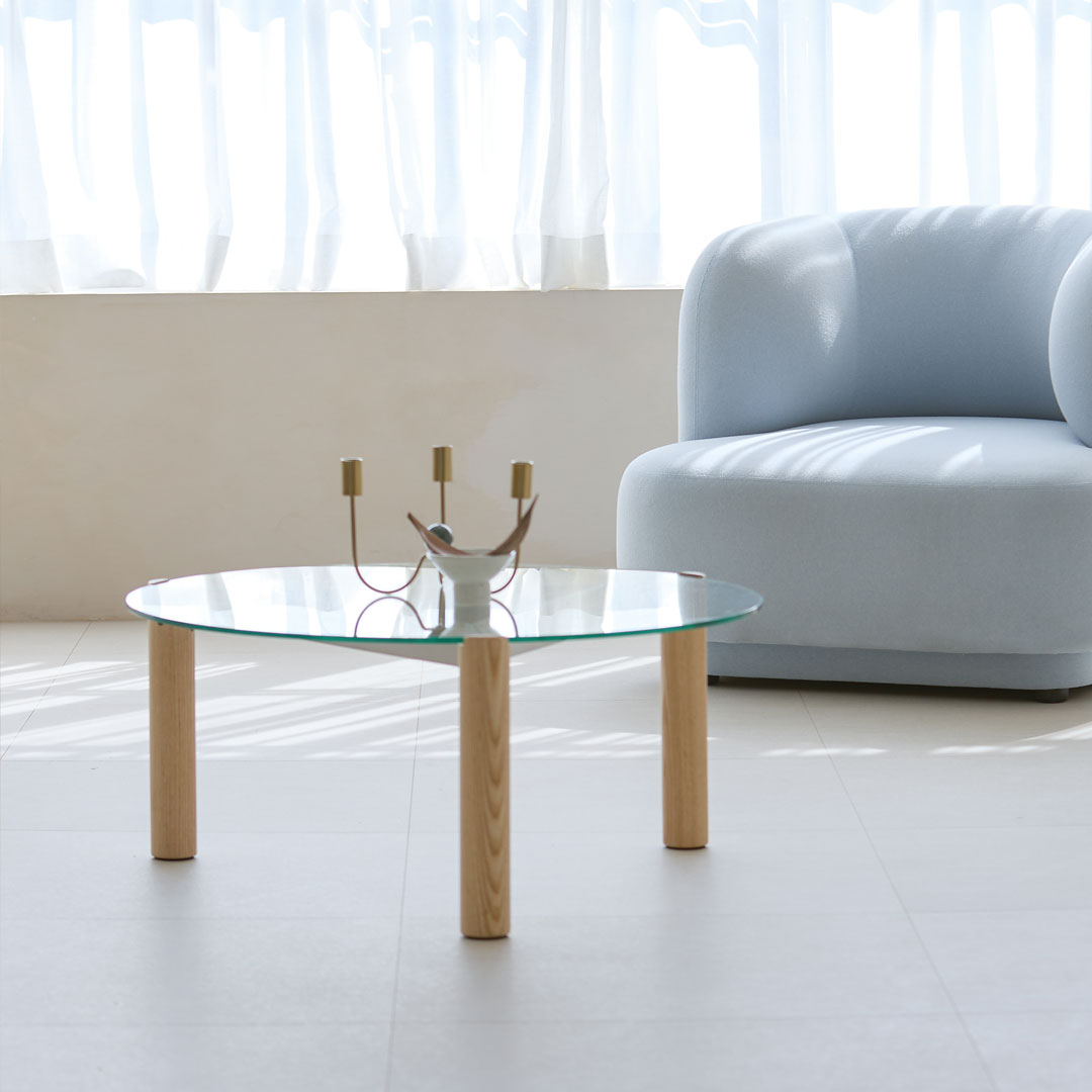 Join Glass Sofa Table_Circle