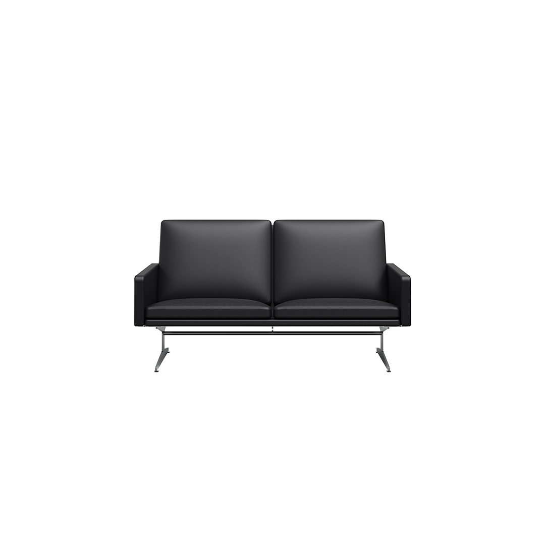 NO12. 1400 Leather Lounge Sofa (2-seater side arm)