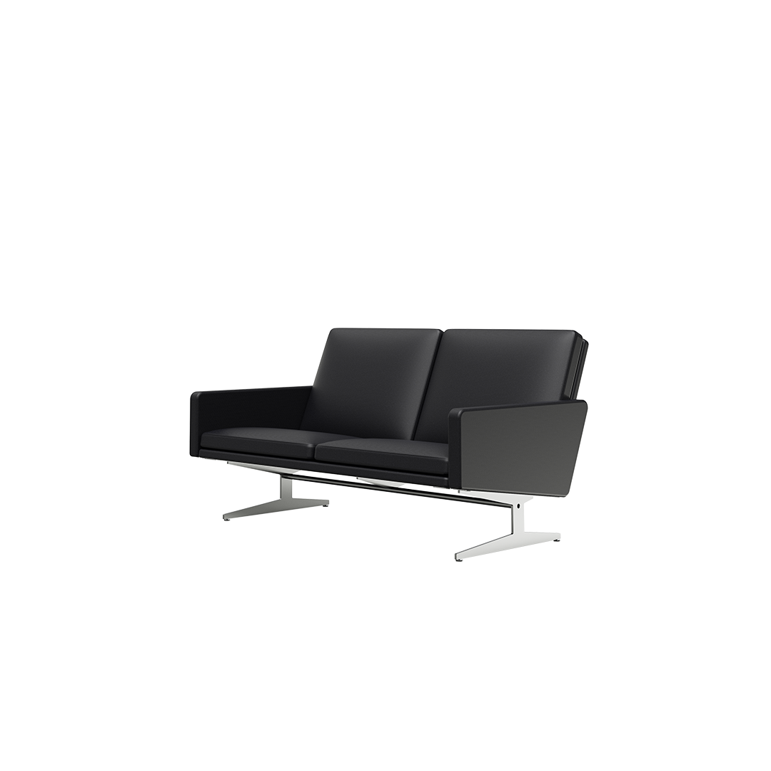 NO12. 1400 Leather Lounge Sofa (2-seater side arm)