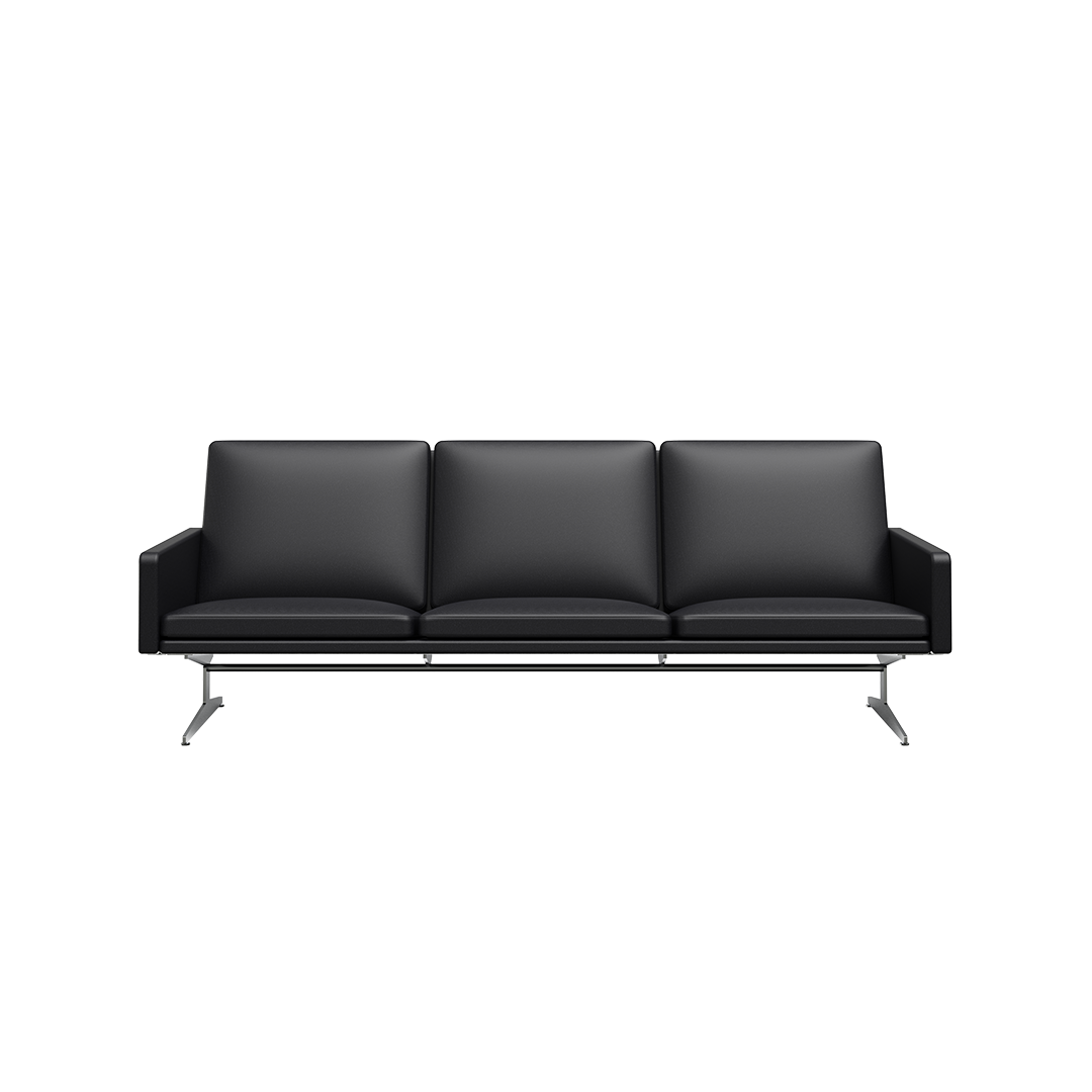 NO12. 2050 Leather Lounge Sofa (3-seater side arm)