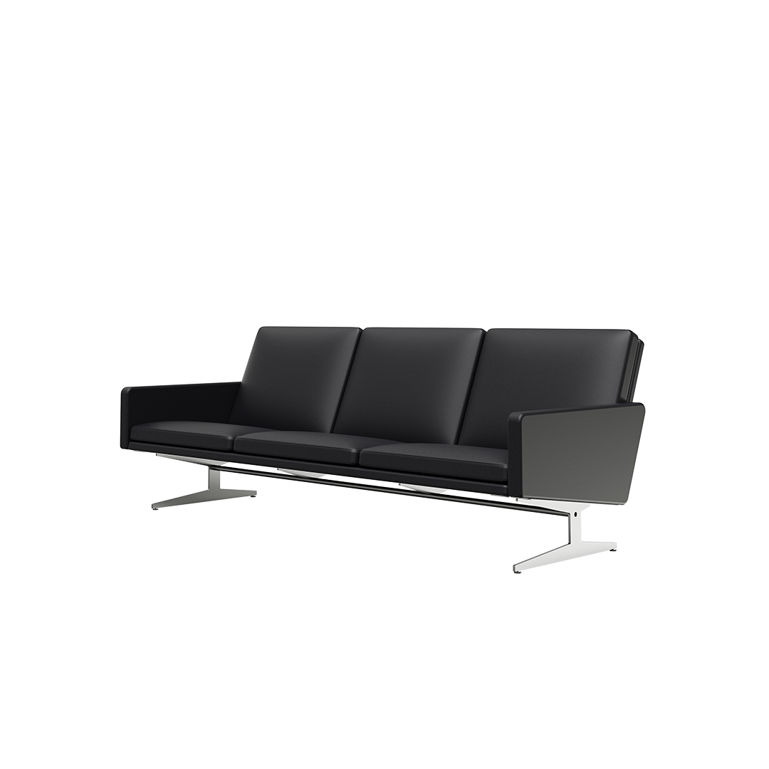 NO12. 2050 Leather Lounge Sofa (3-seater side arm)