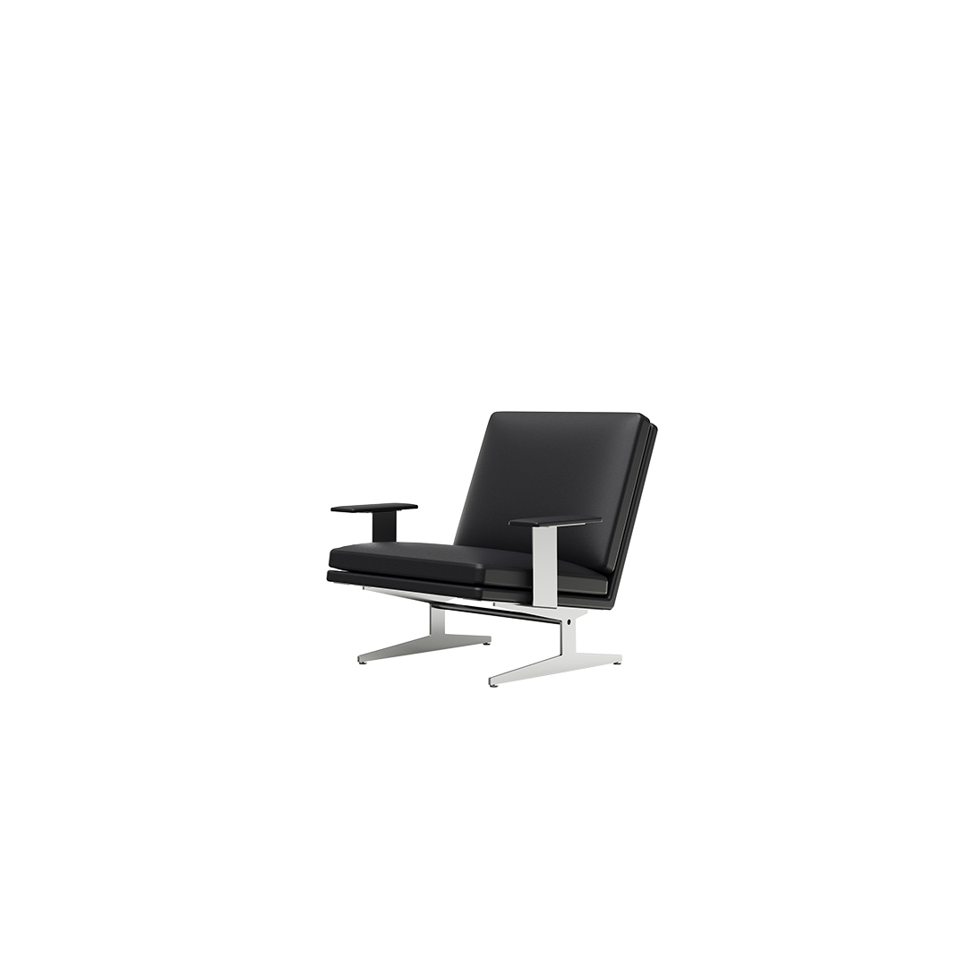 NO12. 840 Leather Lounge Sofa (1-seater tray)
