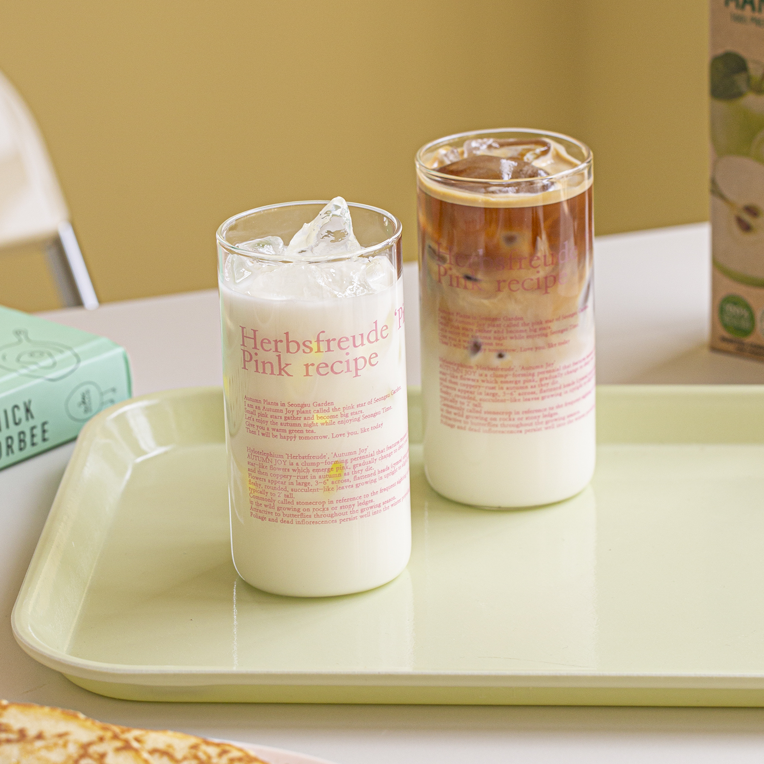 Pink Recipe Glass