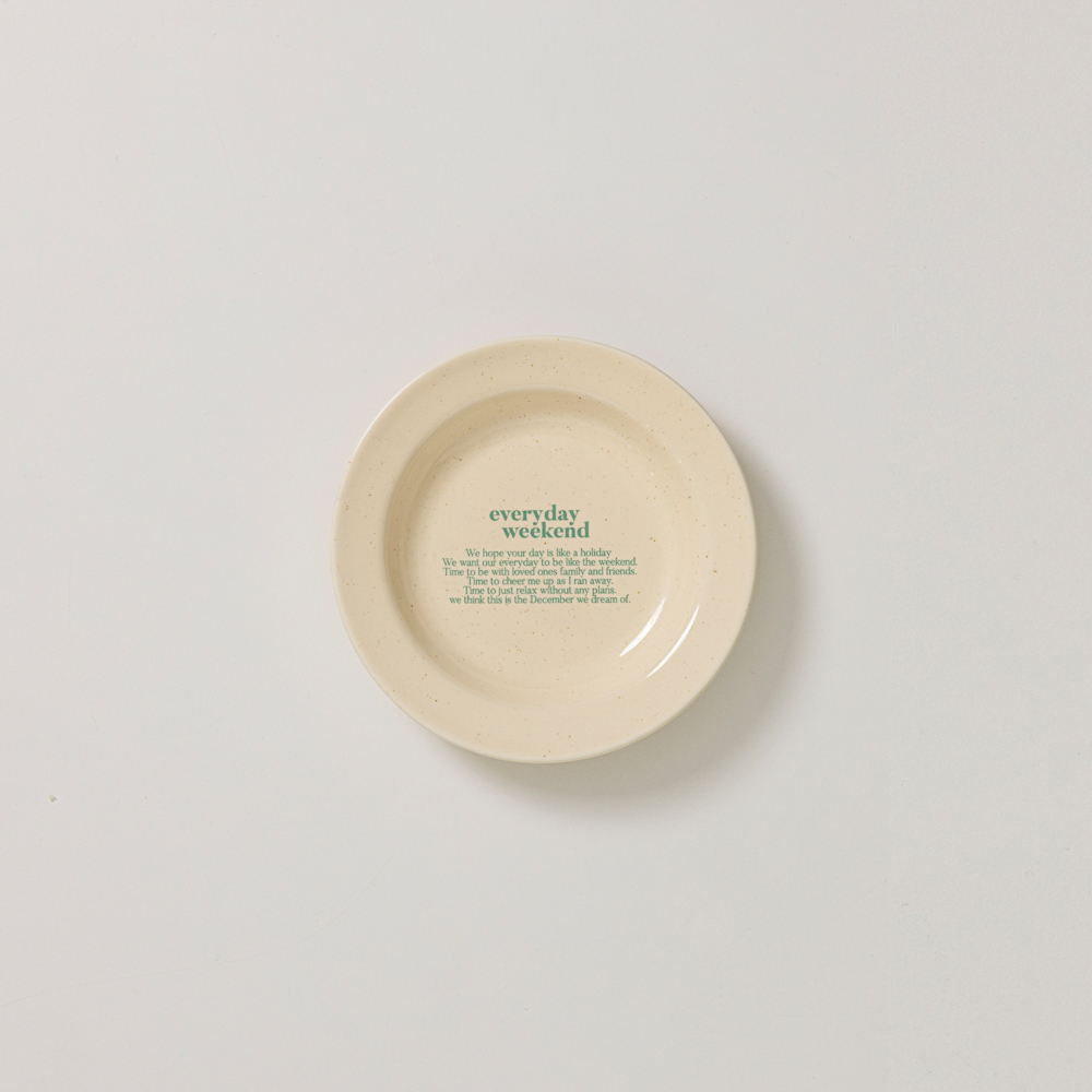 [weekend 4] 홀리데이 미니플레이트 'Butter Green'