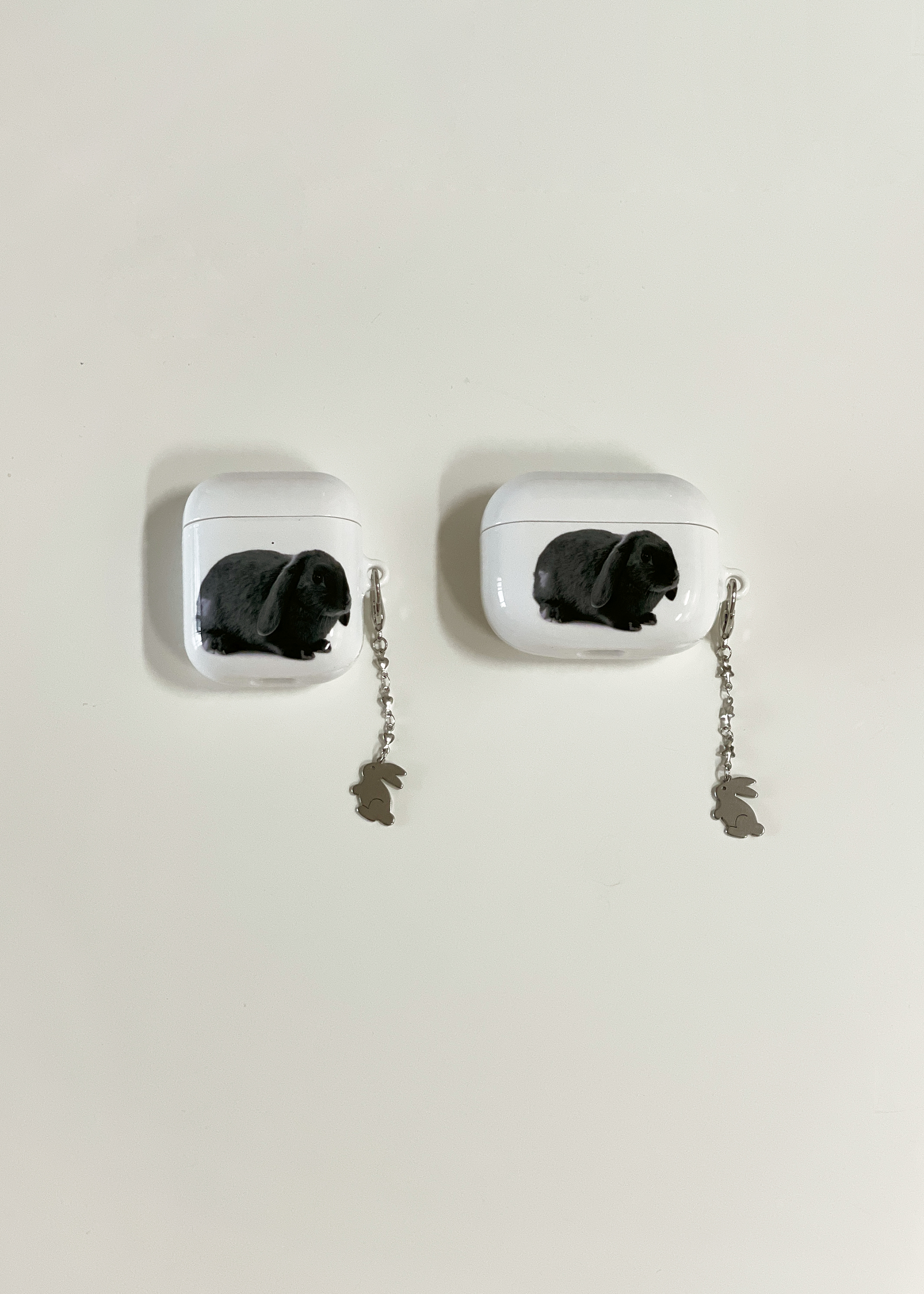 black bunny airpods case