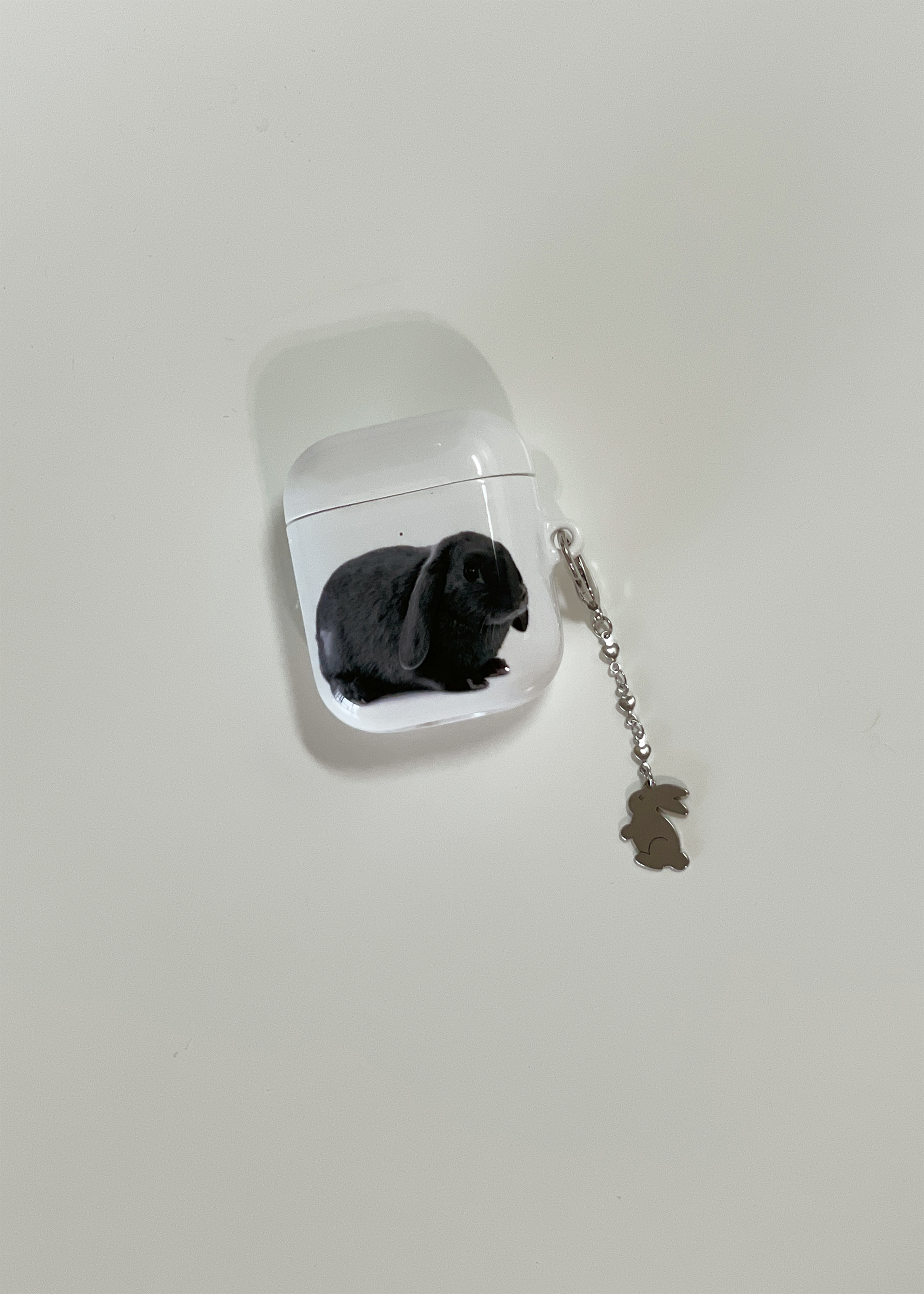 black bunny airpods case