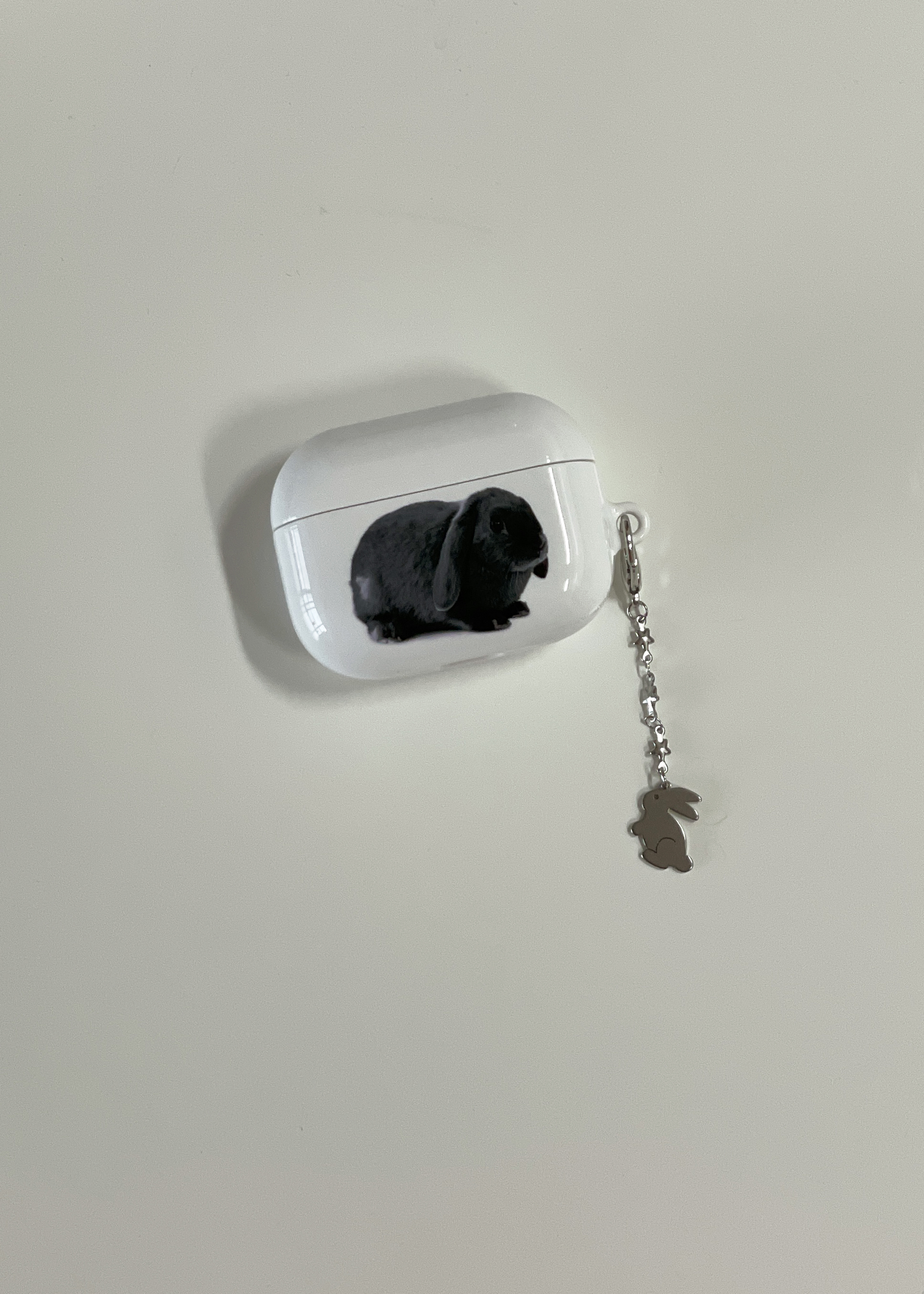 black bunny airpods case