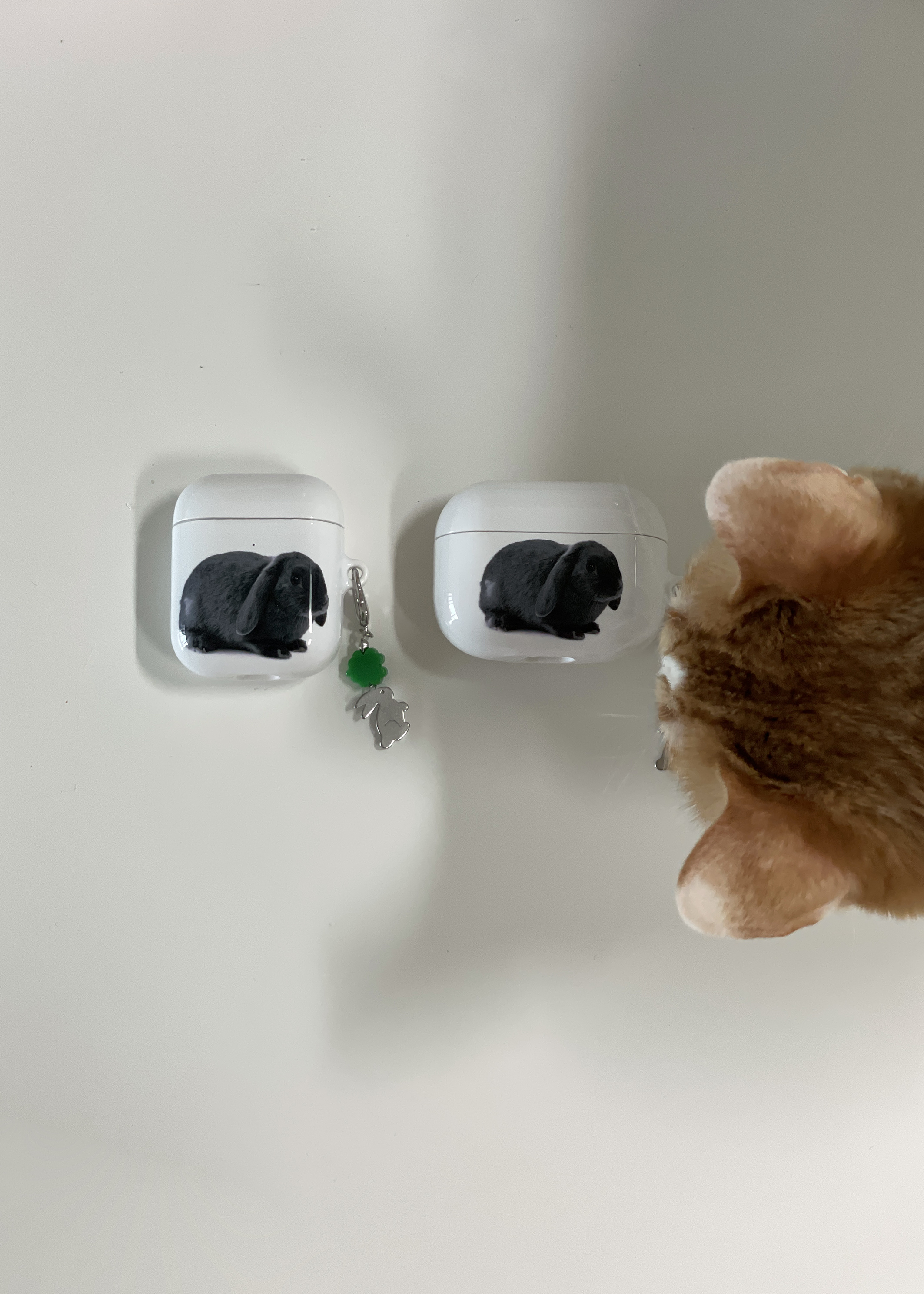 black bunny airpods case