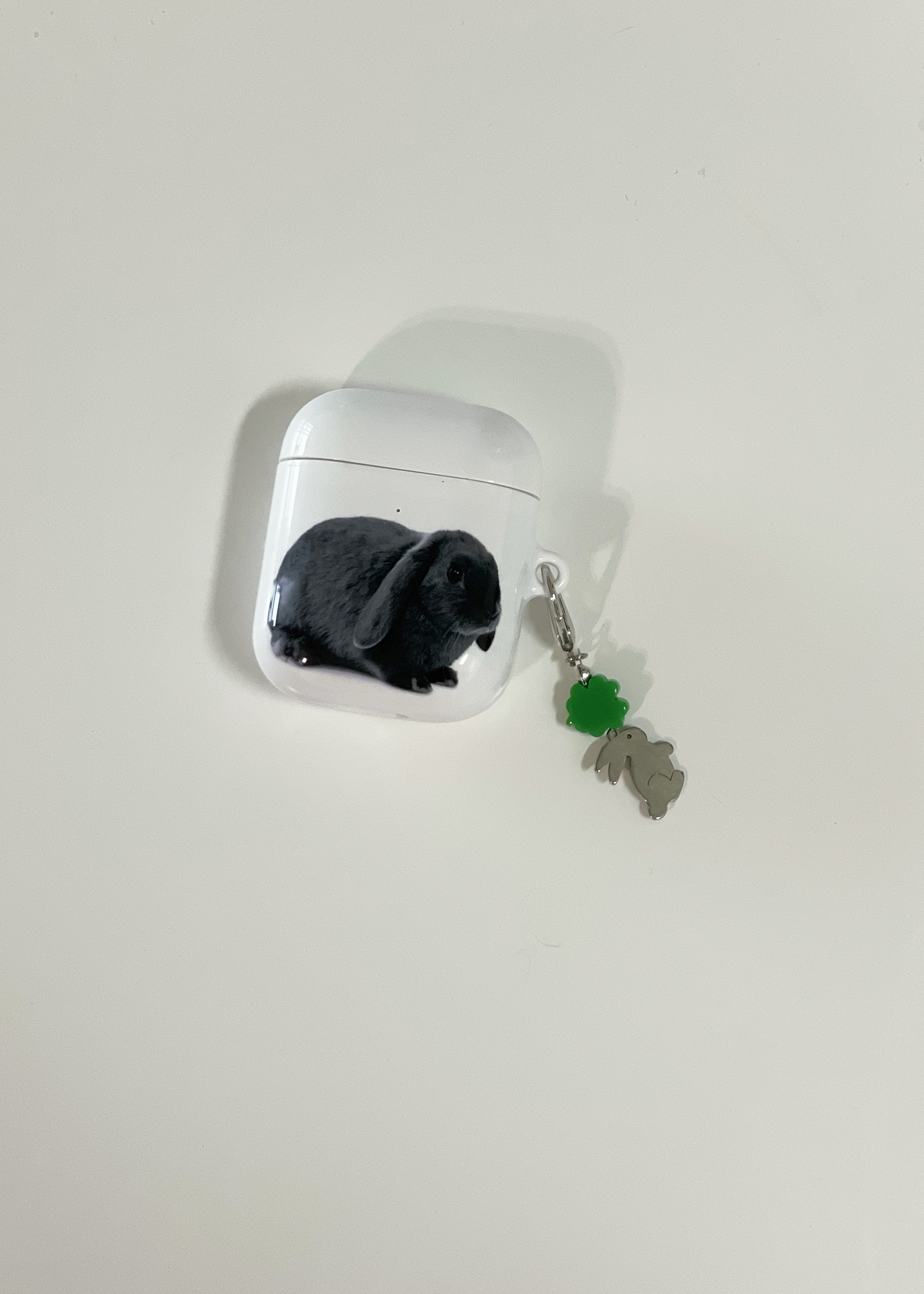 black bunny airpods case