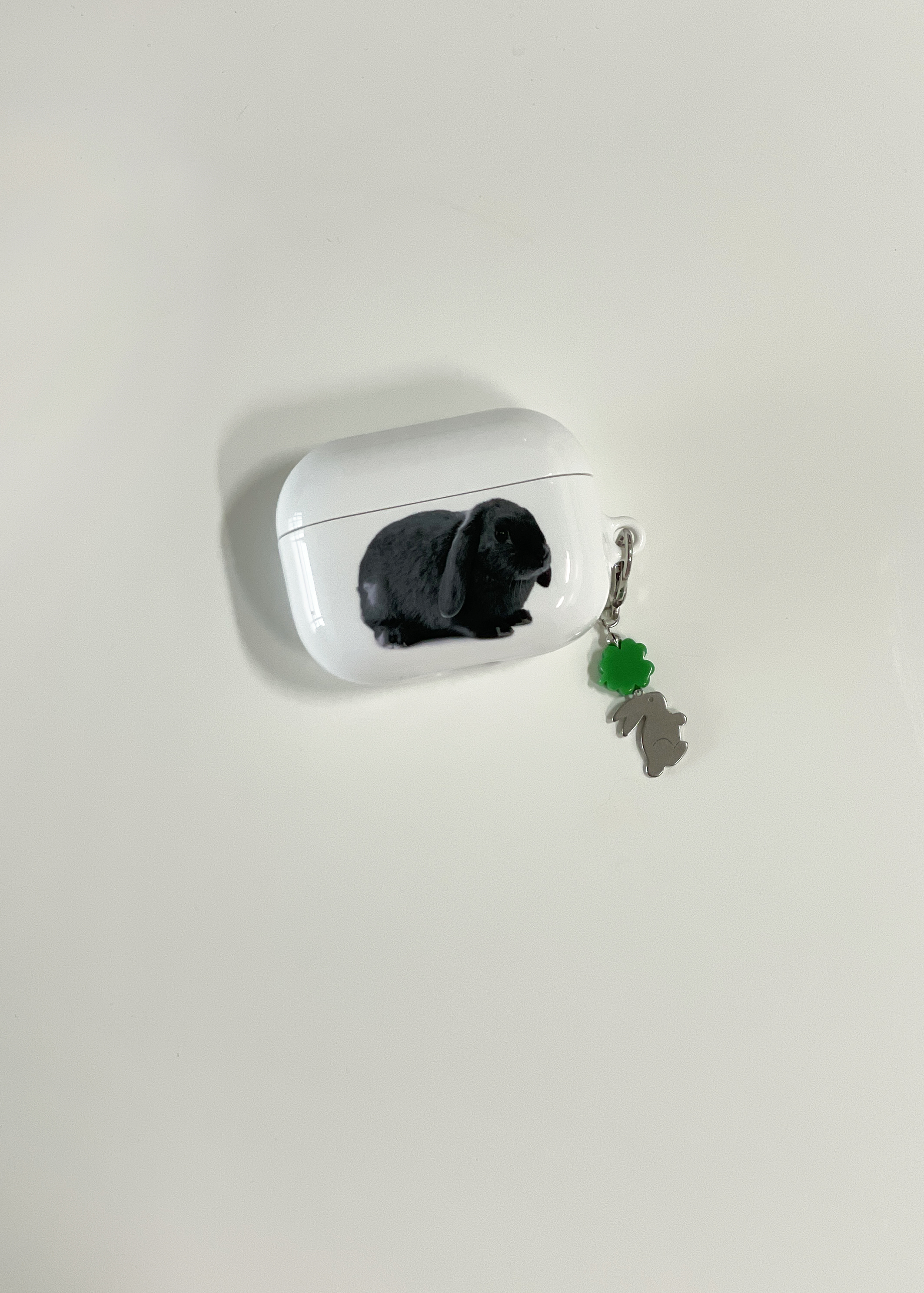 black bunny airpods case